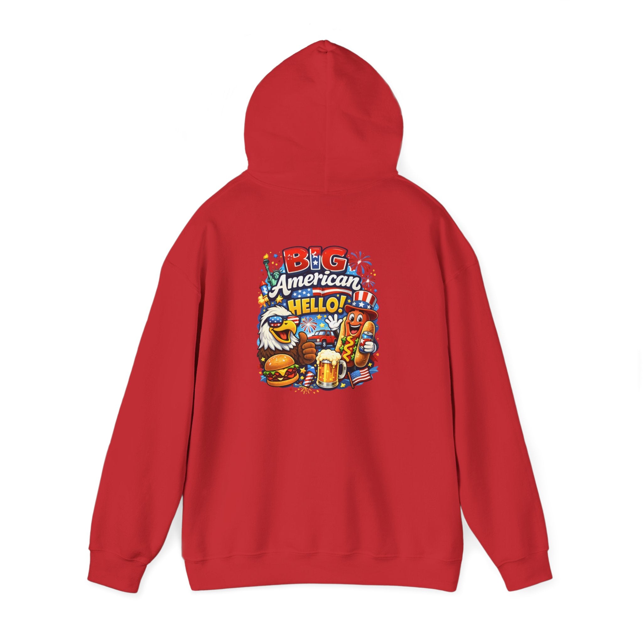 Big American Hello Funny Hoodie
