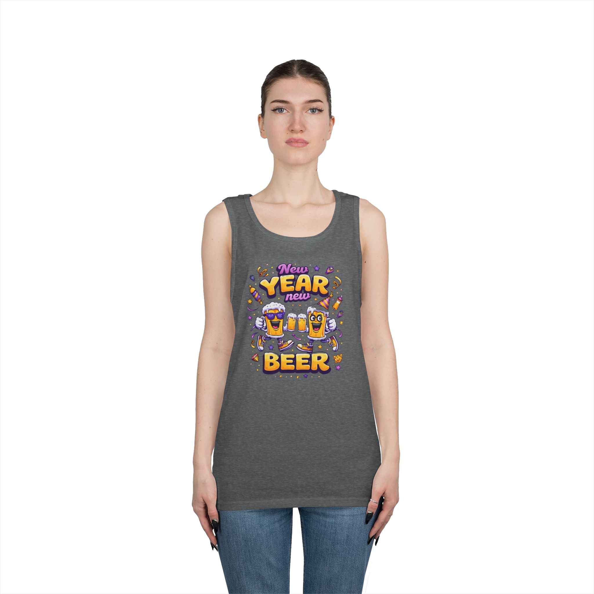 New Year New Beer Funny T-Shirt Sarcastic Drinking Tee Funny New Years Shirt Resolution Novelty Beer Gift Graphic Tee
