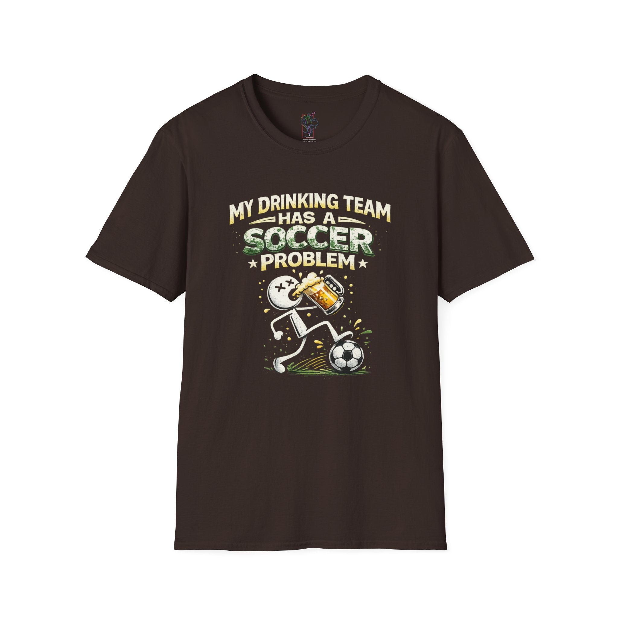 Soccer T-Shirt — "My Drinking Team Has a Soccer Problem" Funny Soccer Fan Tee