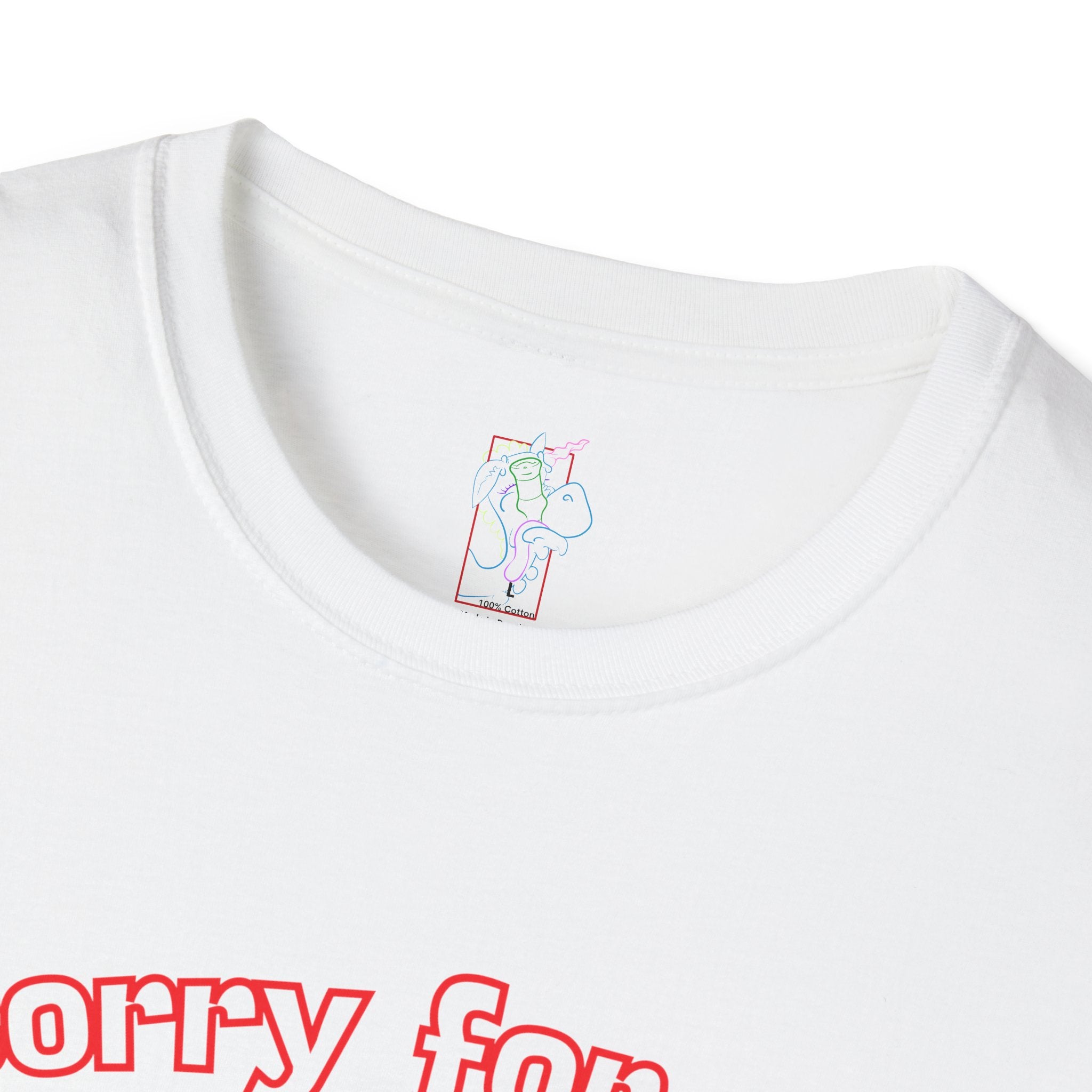 Sorry for Partying! Graphic T-Shirt — Funny Retro Pink Text Tee