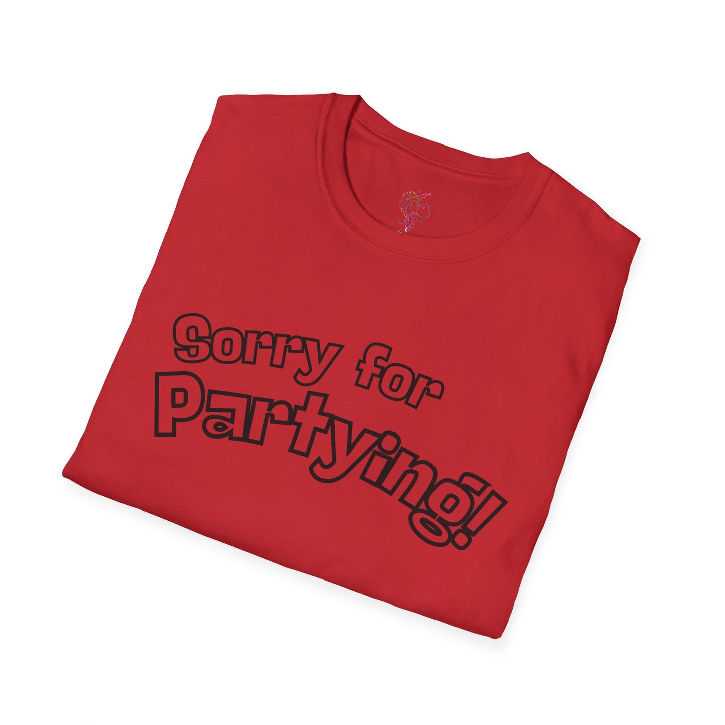 Sorry for Partying T-Shirt-Black