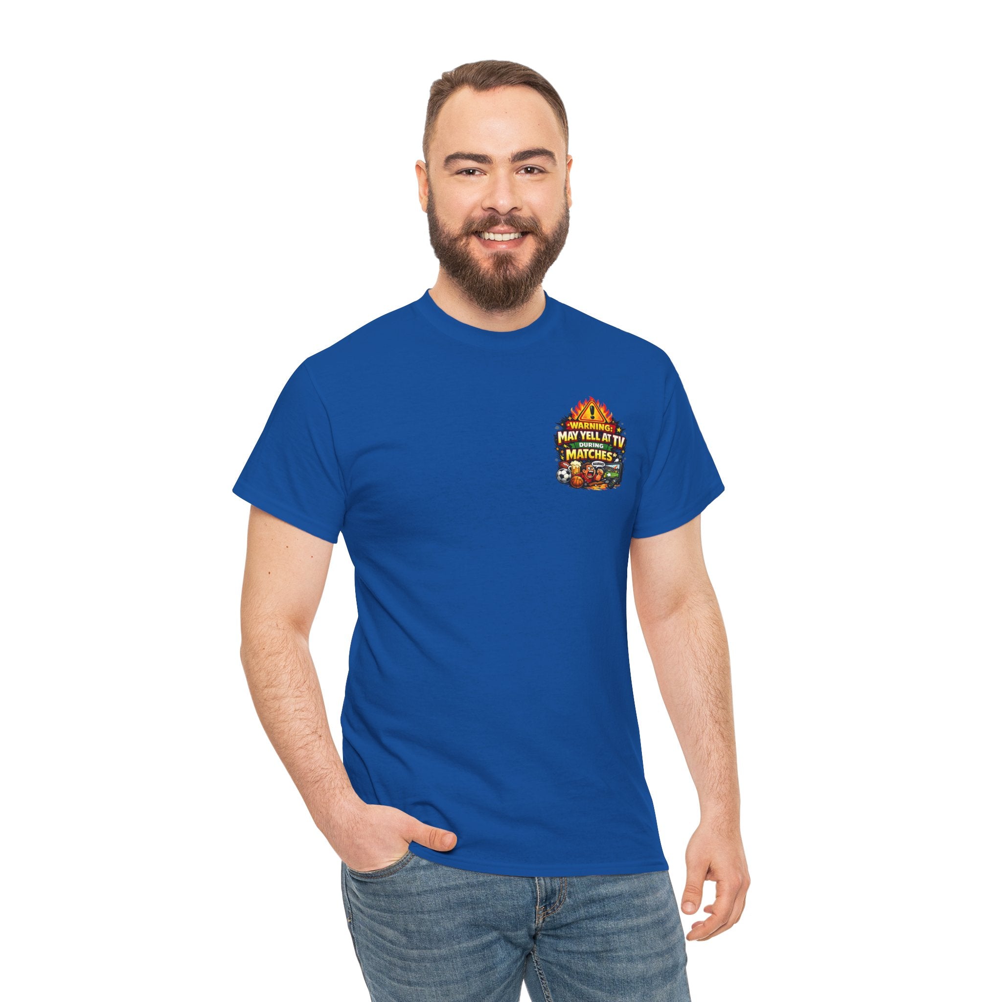 Warning May Yell At TV During Matches Funny T-Shirt
