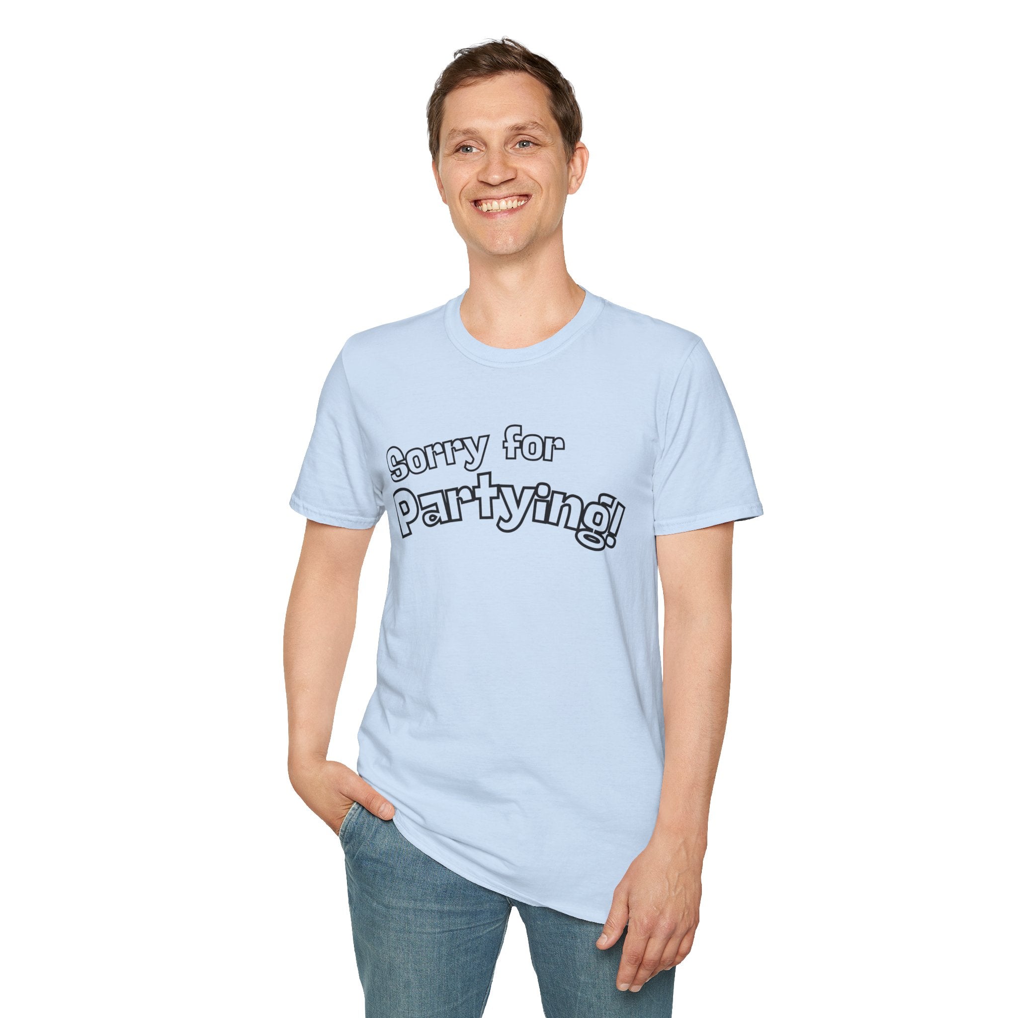 Sorry for Partying T-Shirt-Black