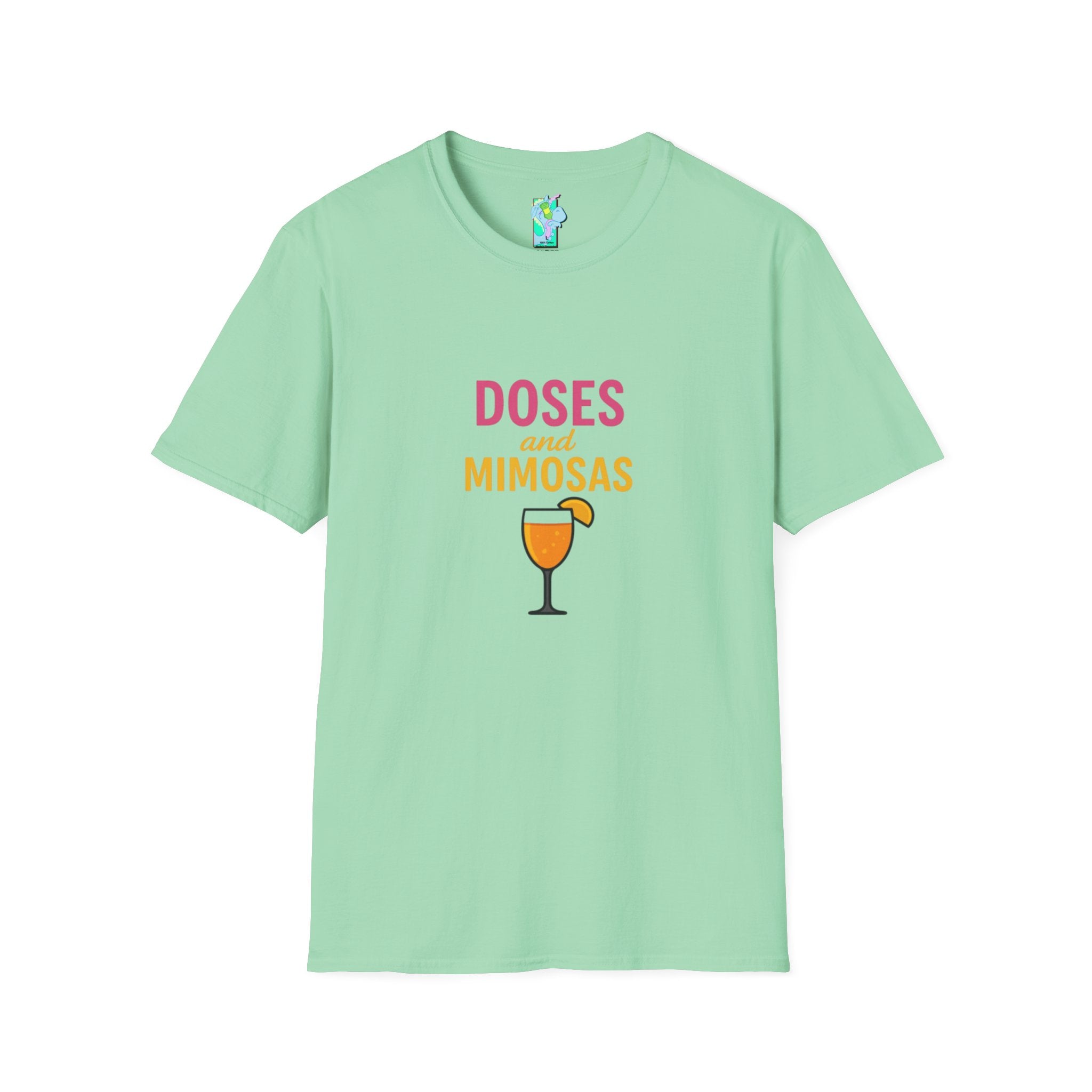Doses and Mimosas- Party Vibes Unisex T-Shirt