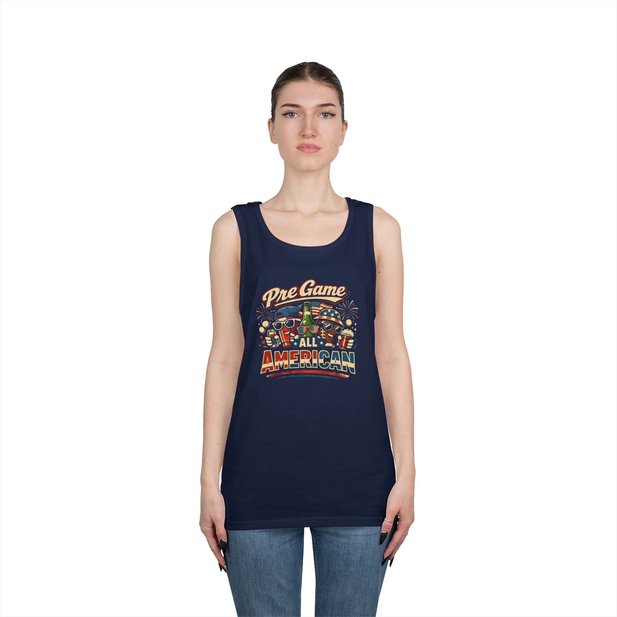 Pre Game All American Funny Tank Top