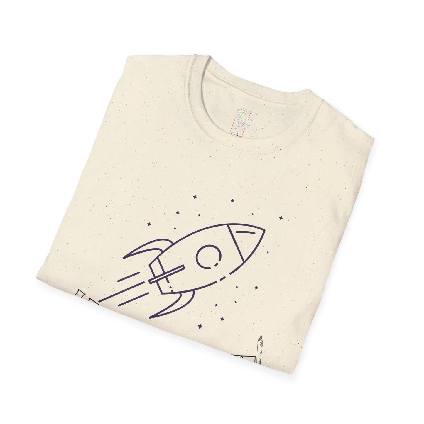 Unisex Softstyle T-Shirt with Rocket Design - Perfect for Space Lovers, Parties, Birthdays, Everyday Wear, or Gifts