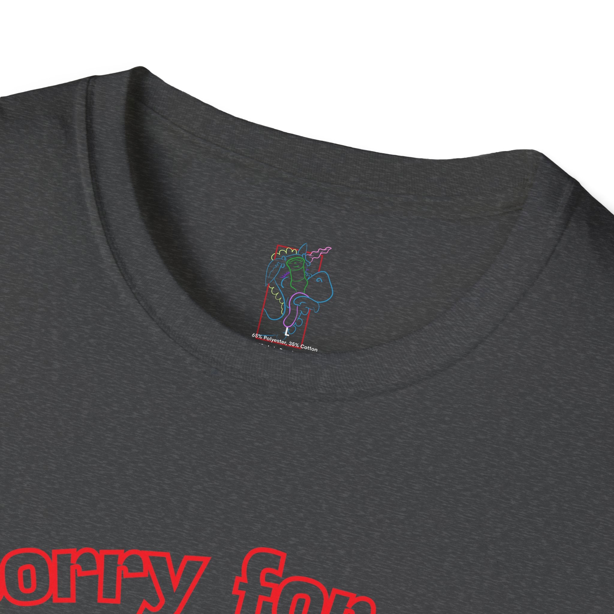 Sorry for Partying! Graphic T-Shirt — Funny Retro Pink Text Tee