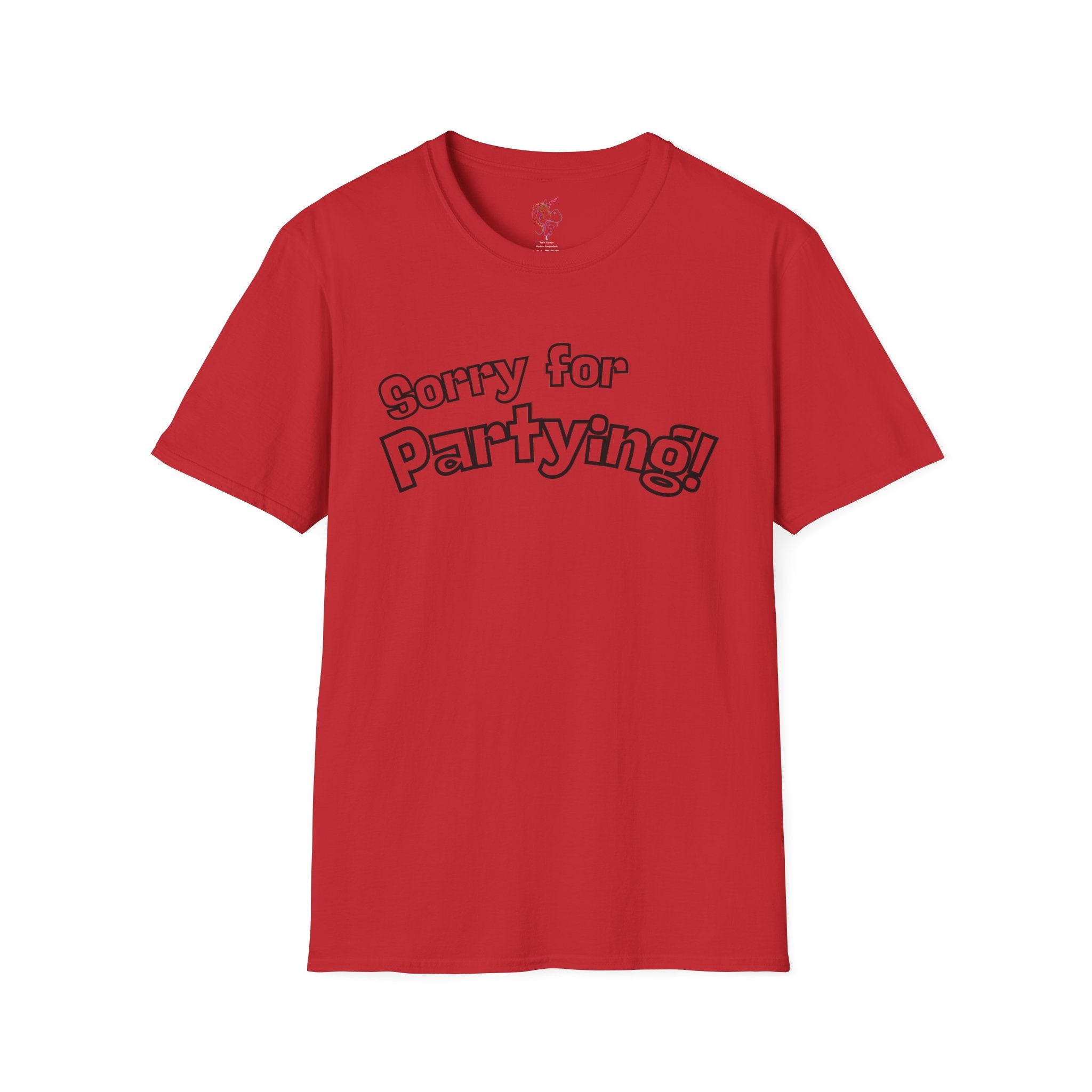 Sorry for Partying T-Shirt-Black