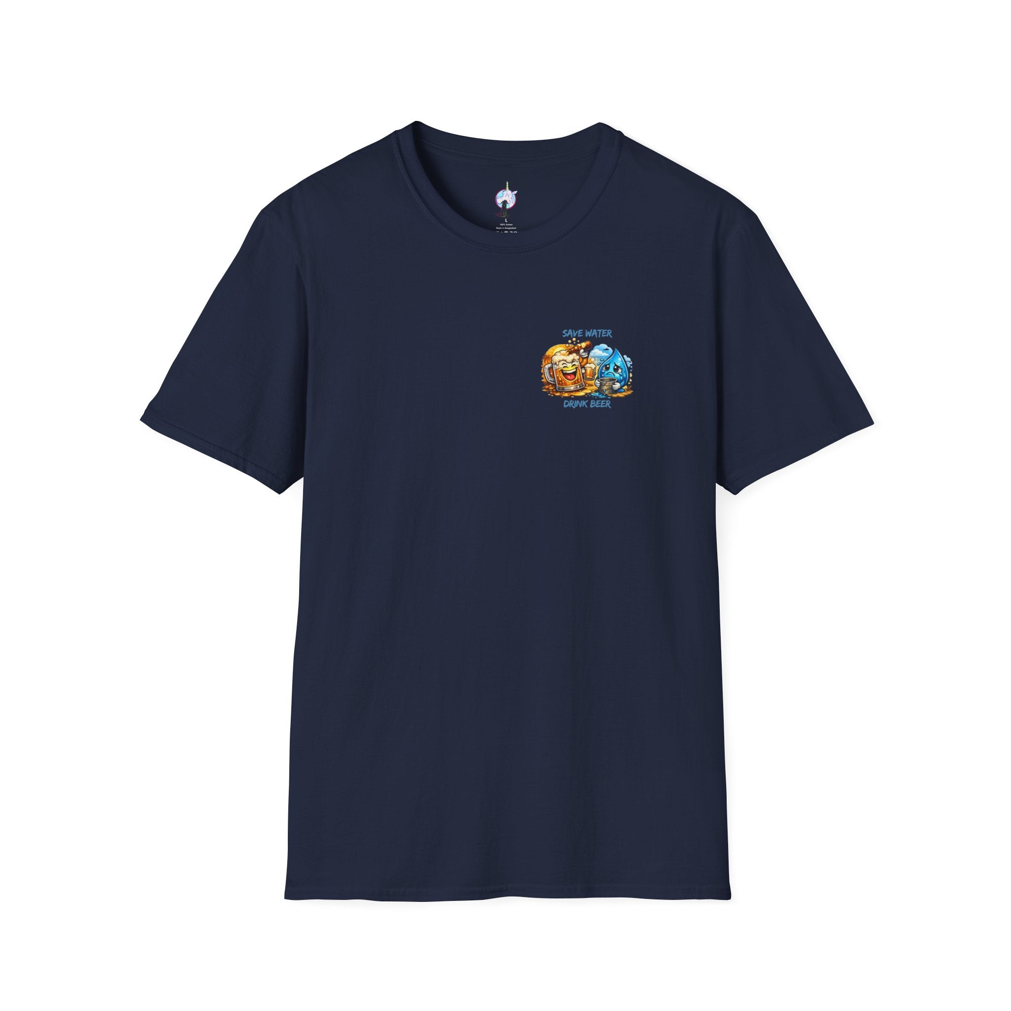 Save Water Drink Beer T-Shirt — Funny Beer & Water Cartoon Tee