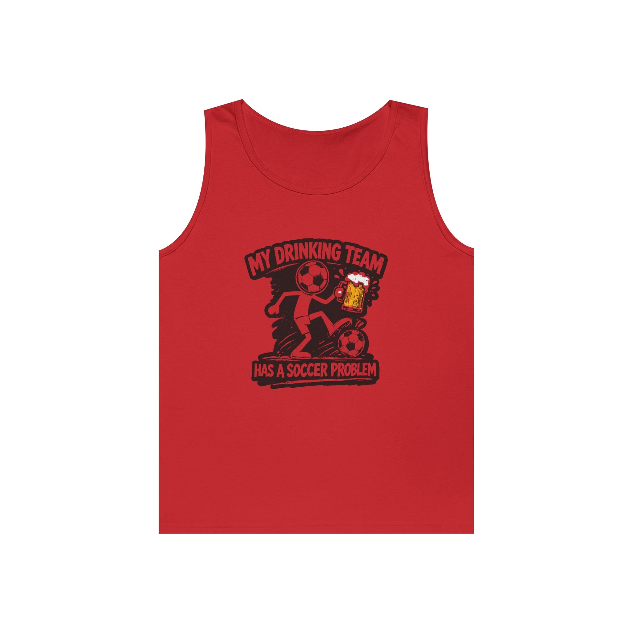 Soccer Drinking Team Tank Top — "My Drinking Team Has a Soccer Problem"