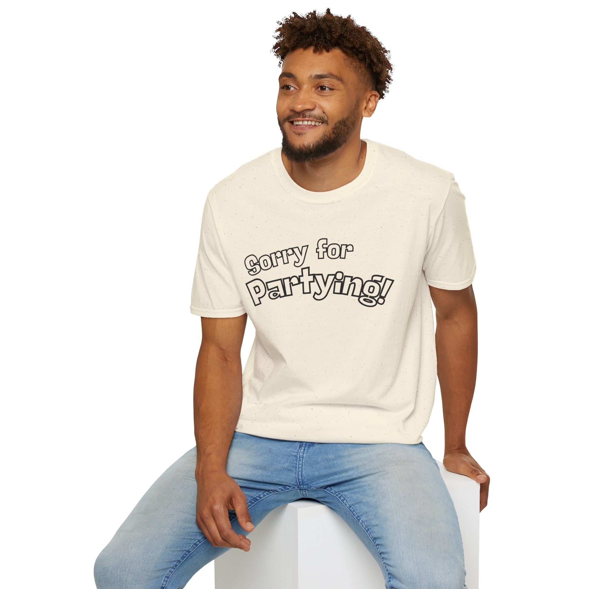 Sorry for Partying T-Shirt-Black