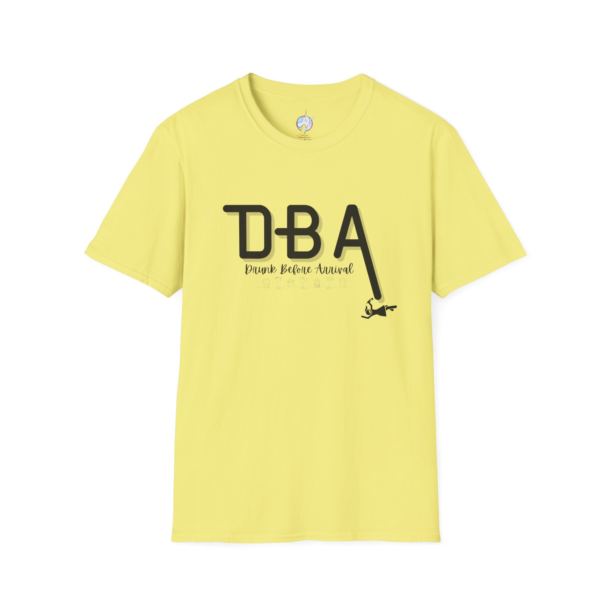 Drunk Before Arrival Funny T-Shirt — Bold Party Tee