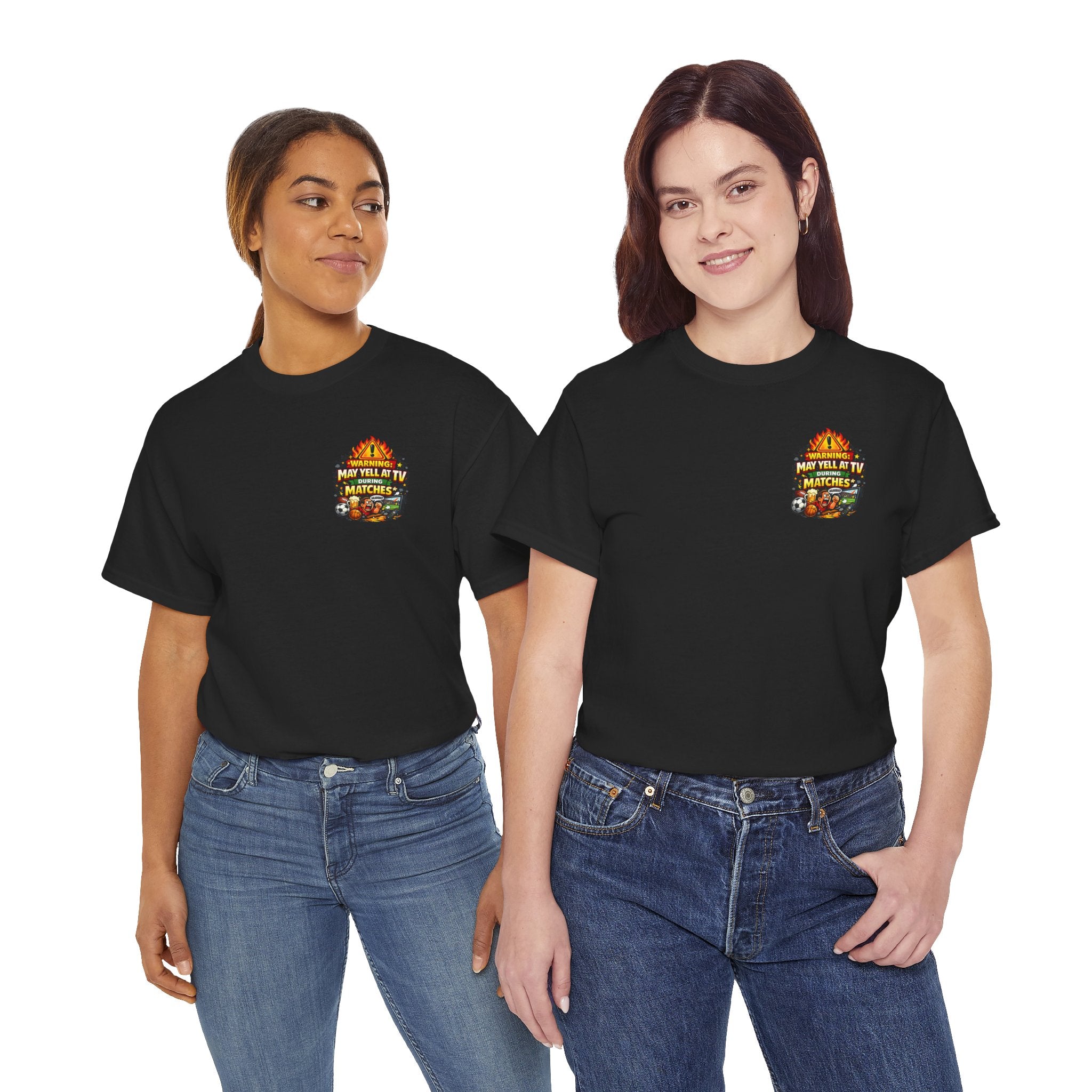 Warning May Yell At TV During Matches Funny T-Shirt