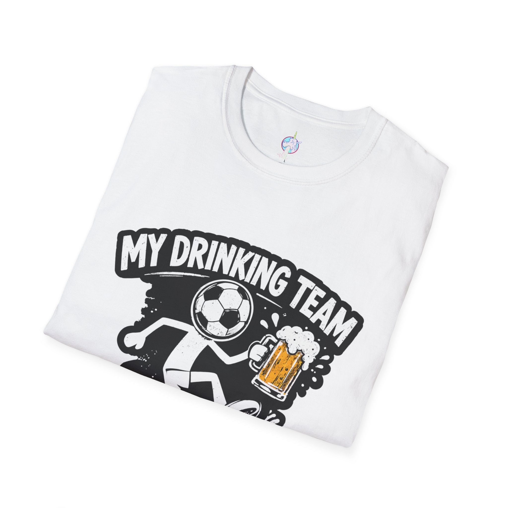 My Drinking Team Has a Soccer Problem T-Shirt — Funny Soccer Beer Shirt for Fans & Parties