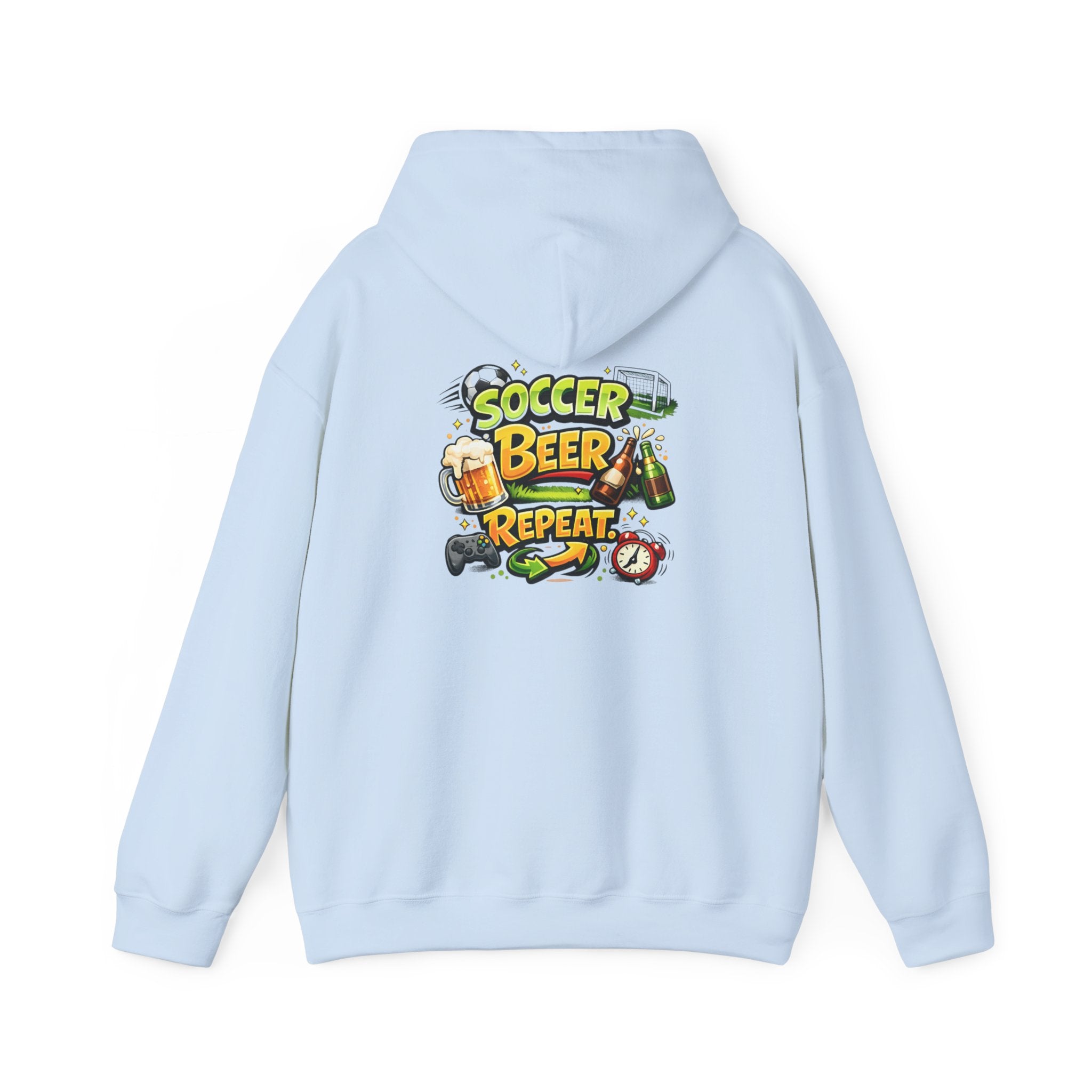 Soccer Beer Repeat Funny Hoodie