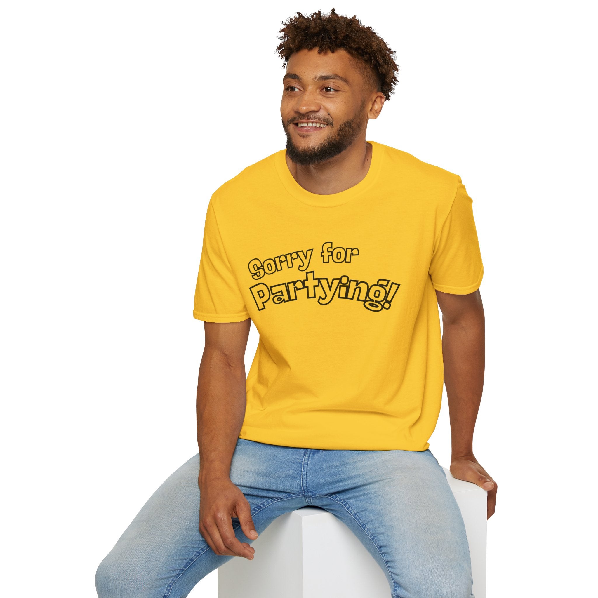 Sorry for Partying T-Shirt-Black