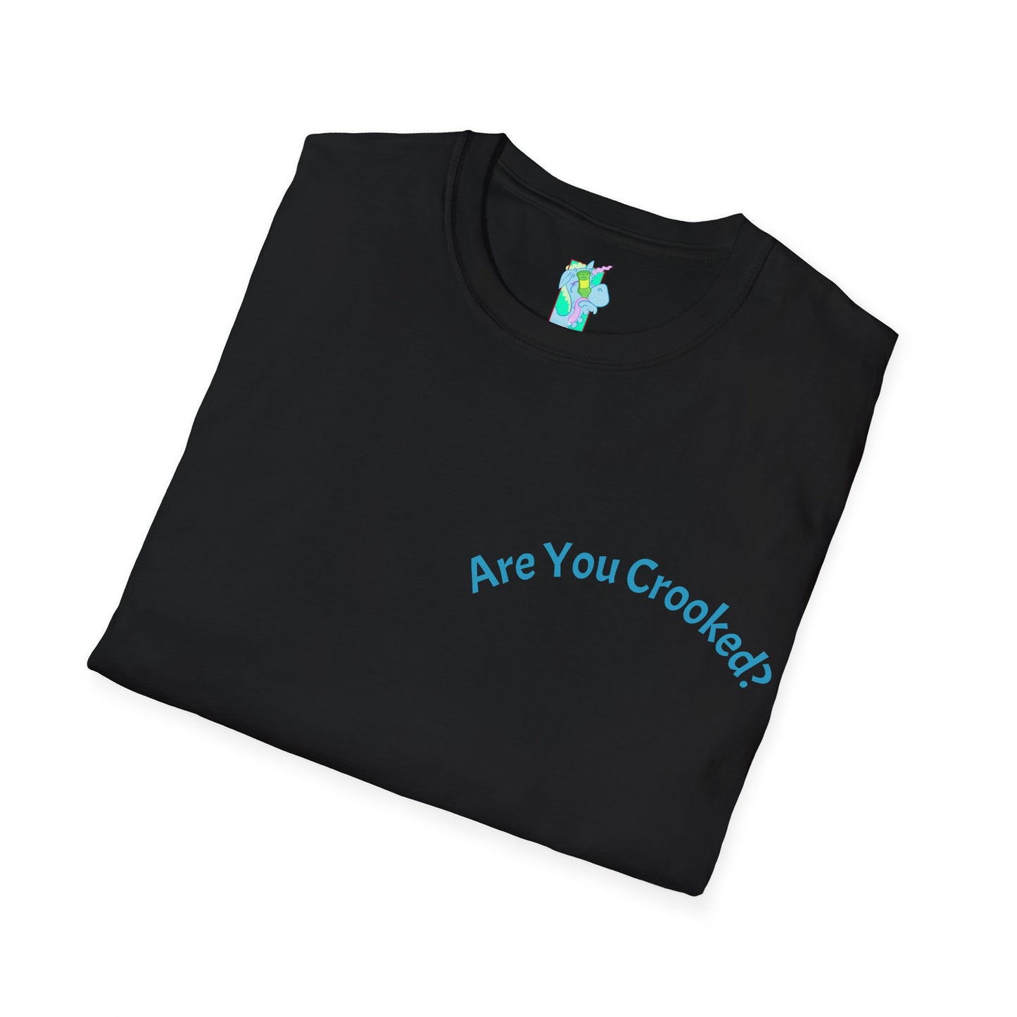 Cool Unicorn Graphic T-Shirt - Are You Crooked, RAVER? Unisex Tee