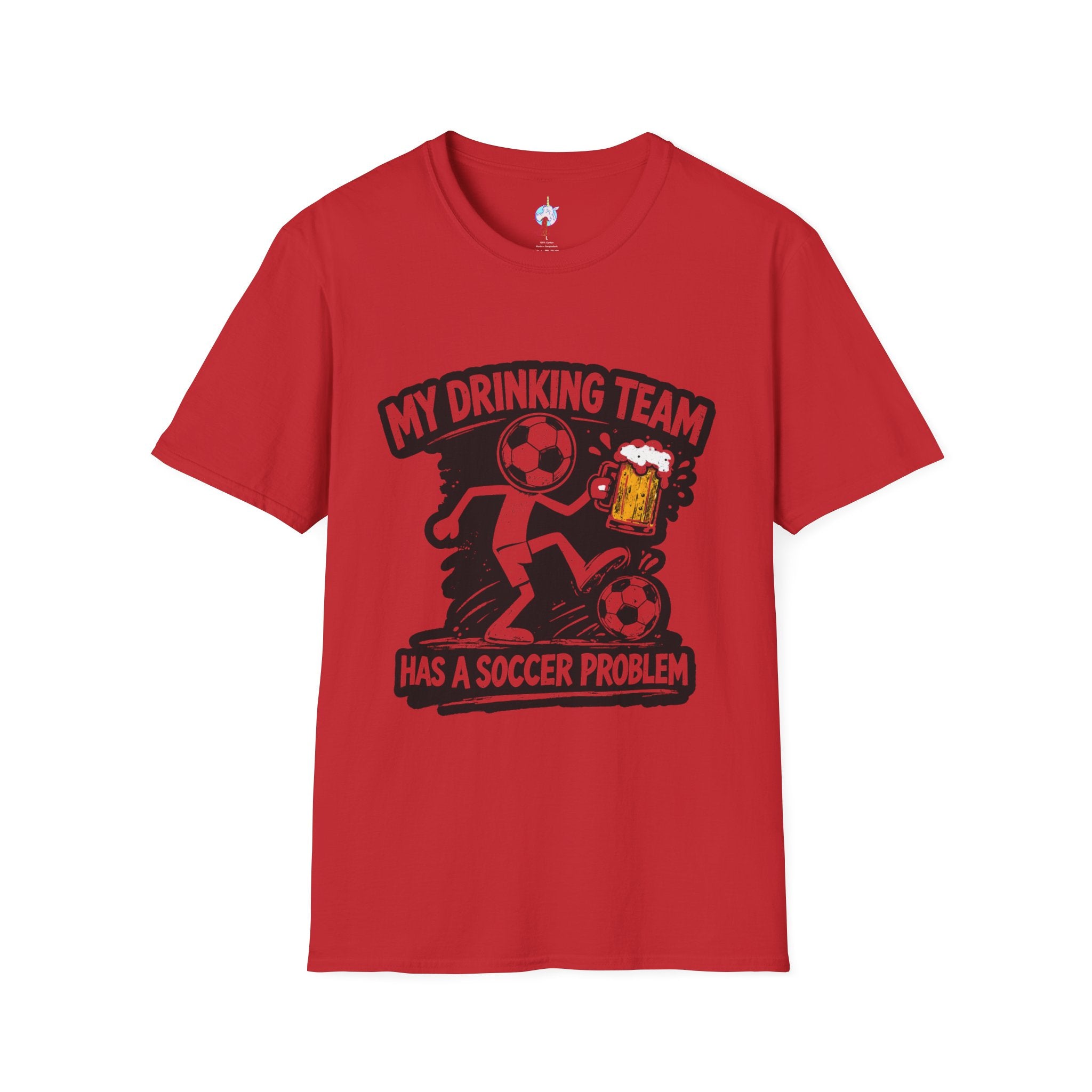 My Drinking Team Has a Soccer Problem T-Shirt — Funny Soccer Beer Shirt for Fans & Parties