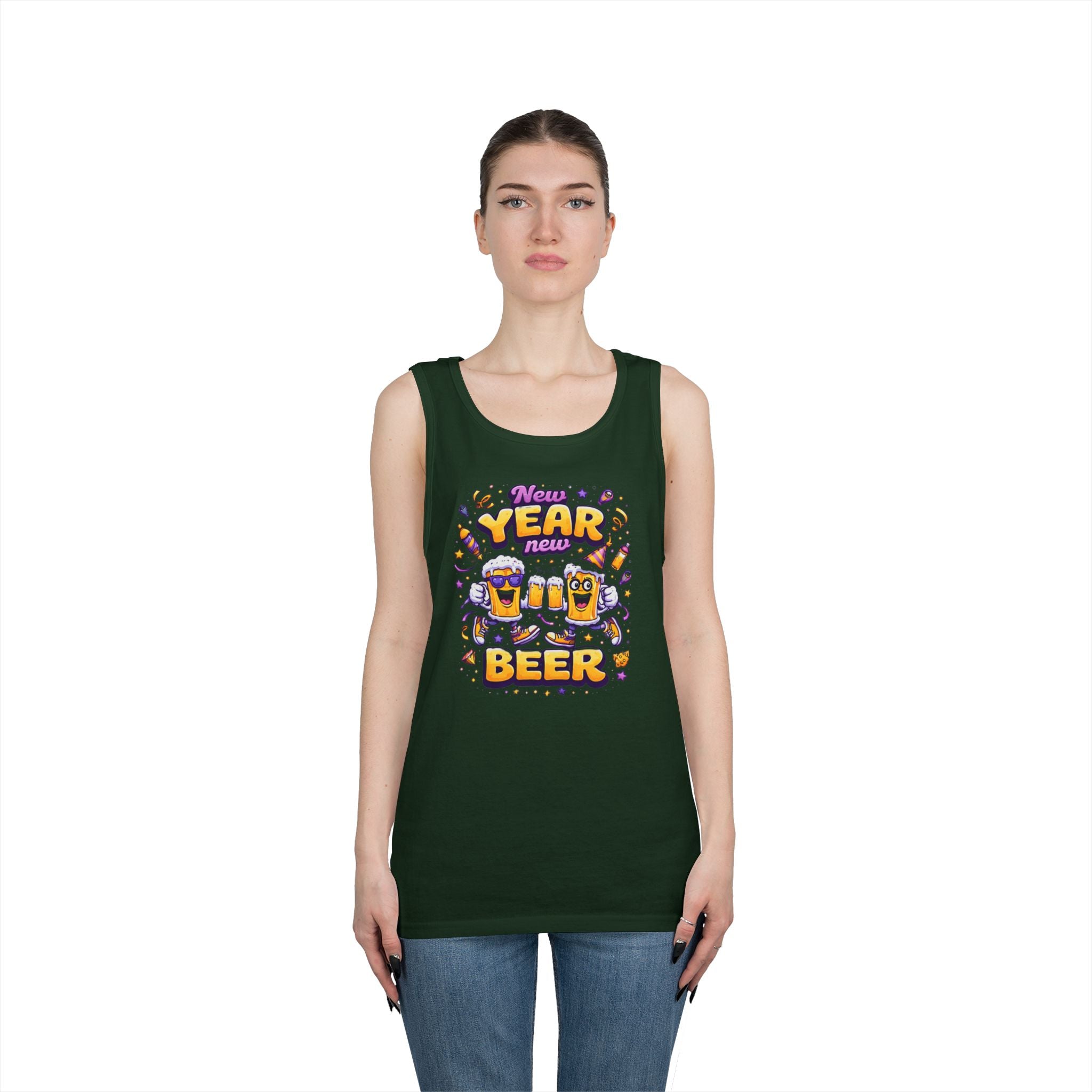 New Year New Beer Funny T-Shirt Sarcastic Drinking Tee Funny New Years Shirt Resolution Novelty Beer Gift Graphic Tee