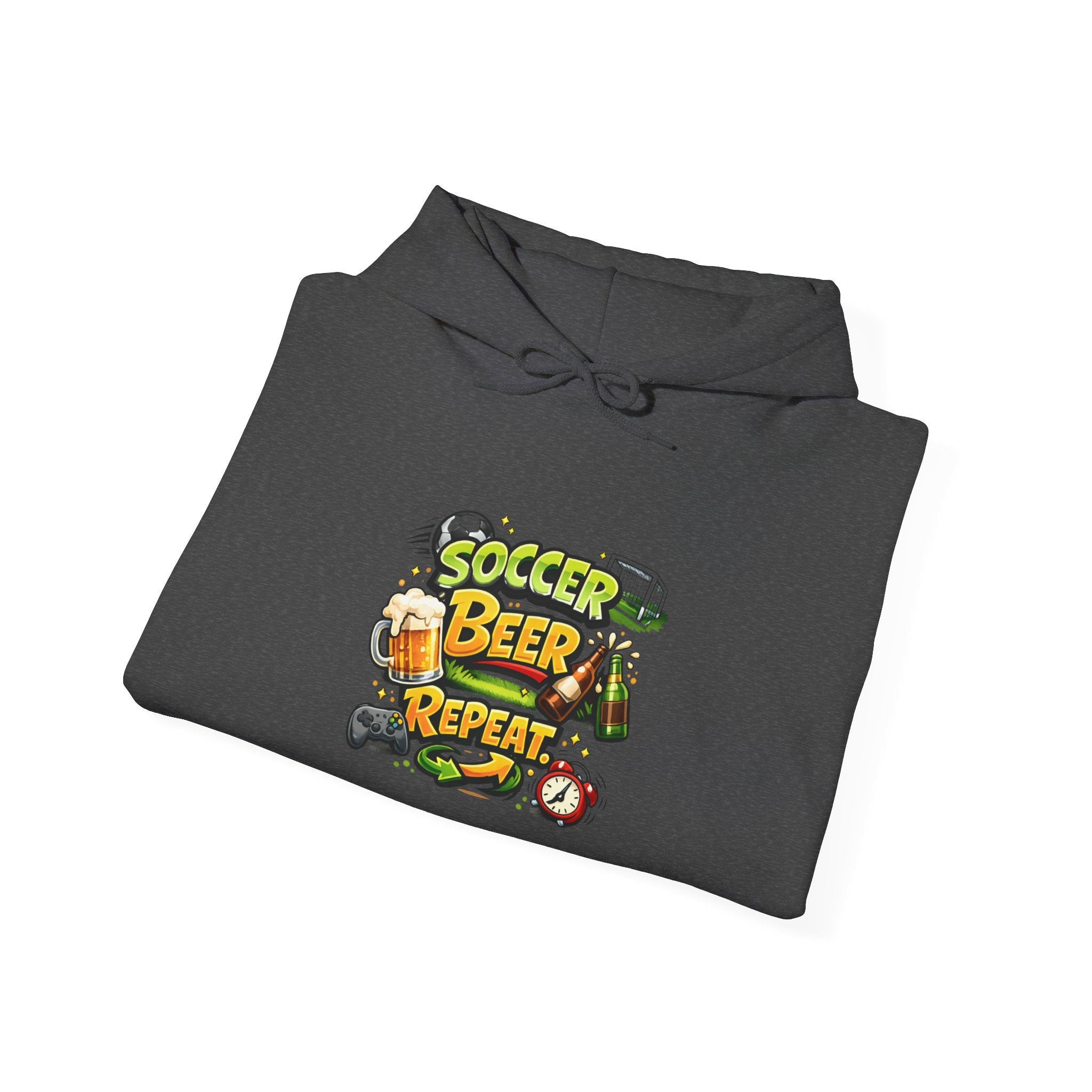 Soccer Beer Repeat Funny Hoodie