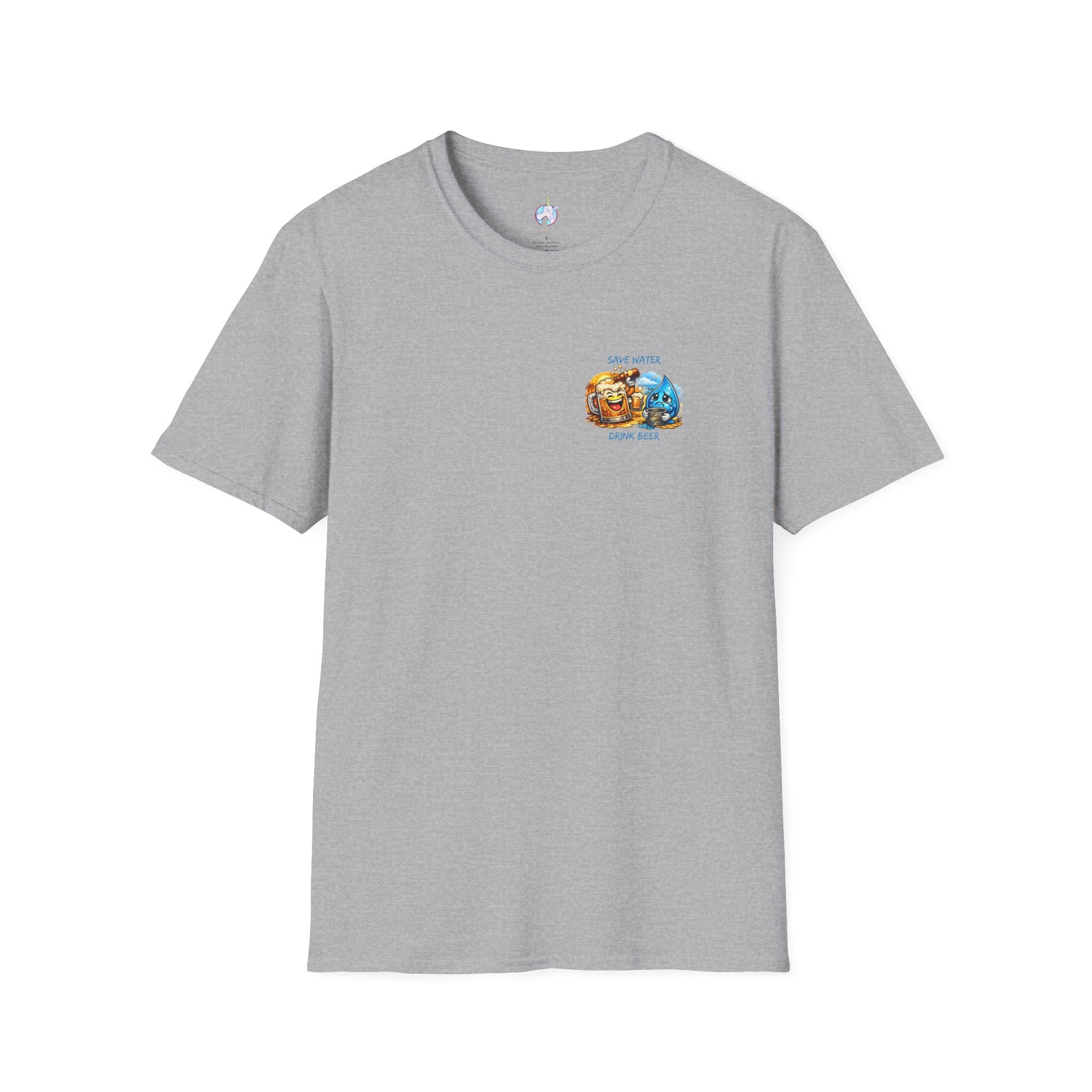 Save Water Drink Beer T-Shirt — Funny Beer & Water Cartoon Tee