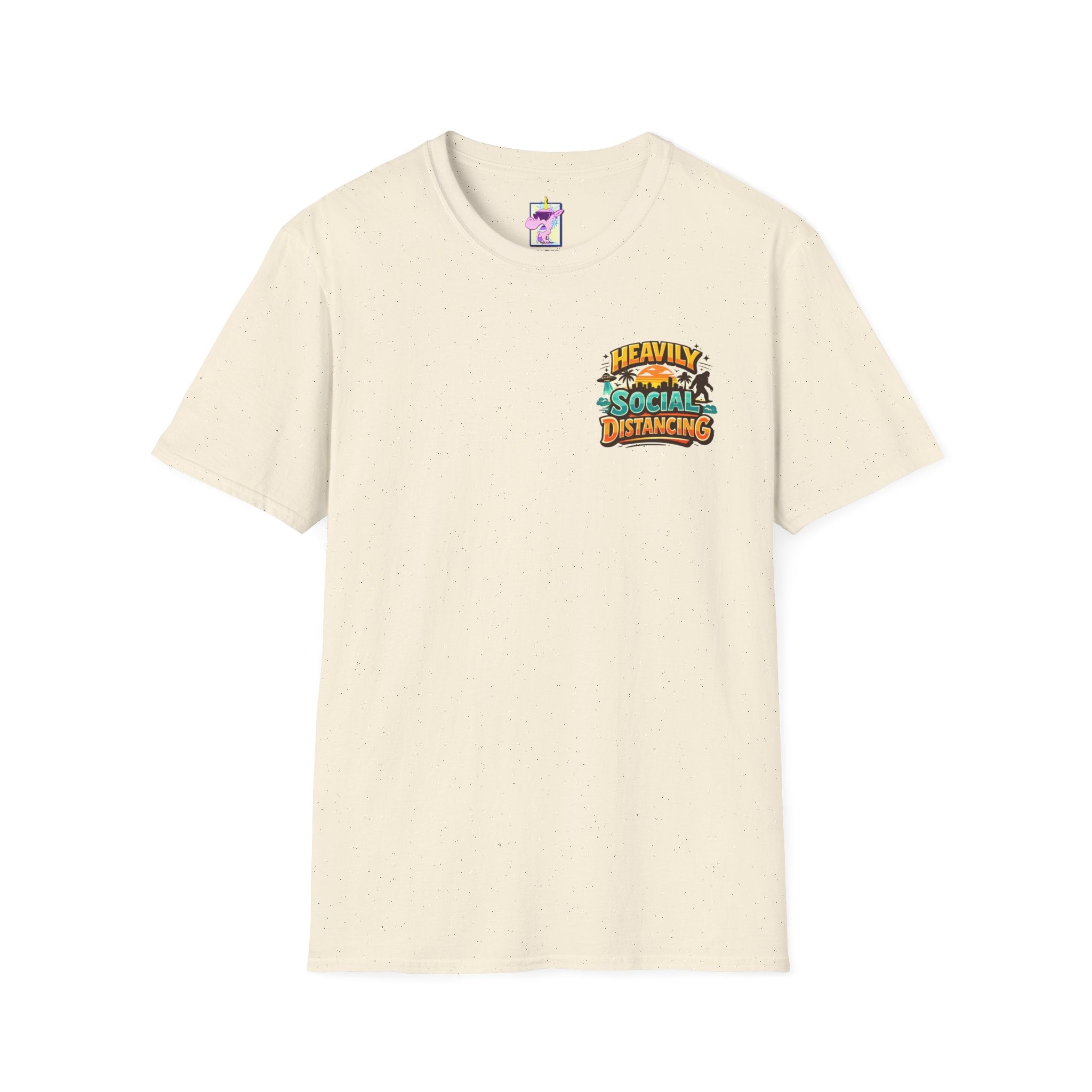 Heavily Socially Distancing Funny T-Shirt
