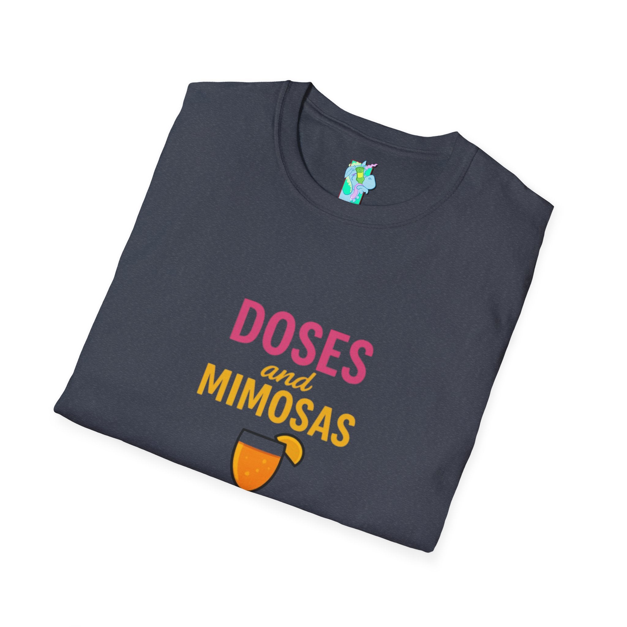 Doses and Mimosas- Party Vibes Unisex T-Shirt