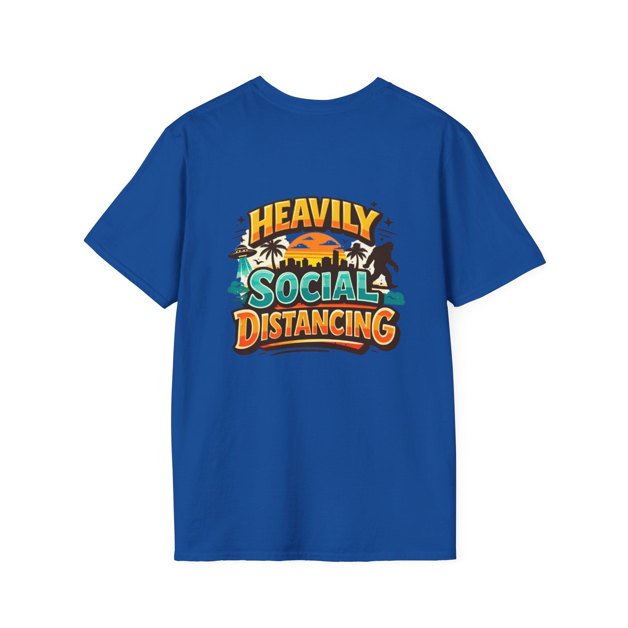Heavily Socially Distancing Funny T-Shirt