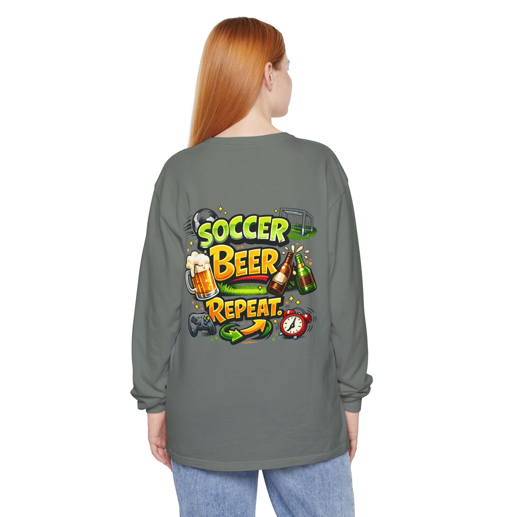 Soccer Beer Repeat Funny Sweatshirt