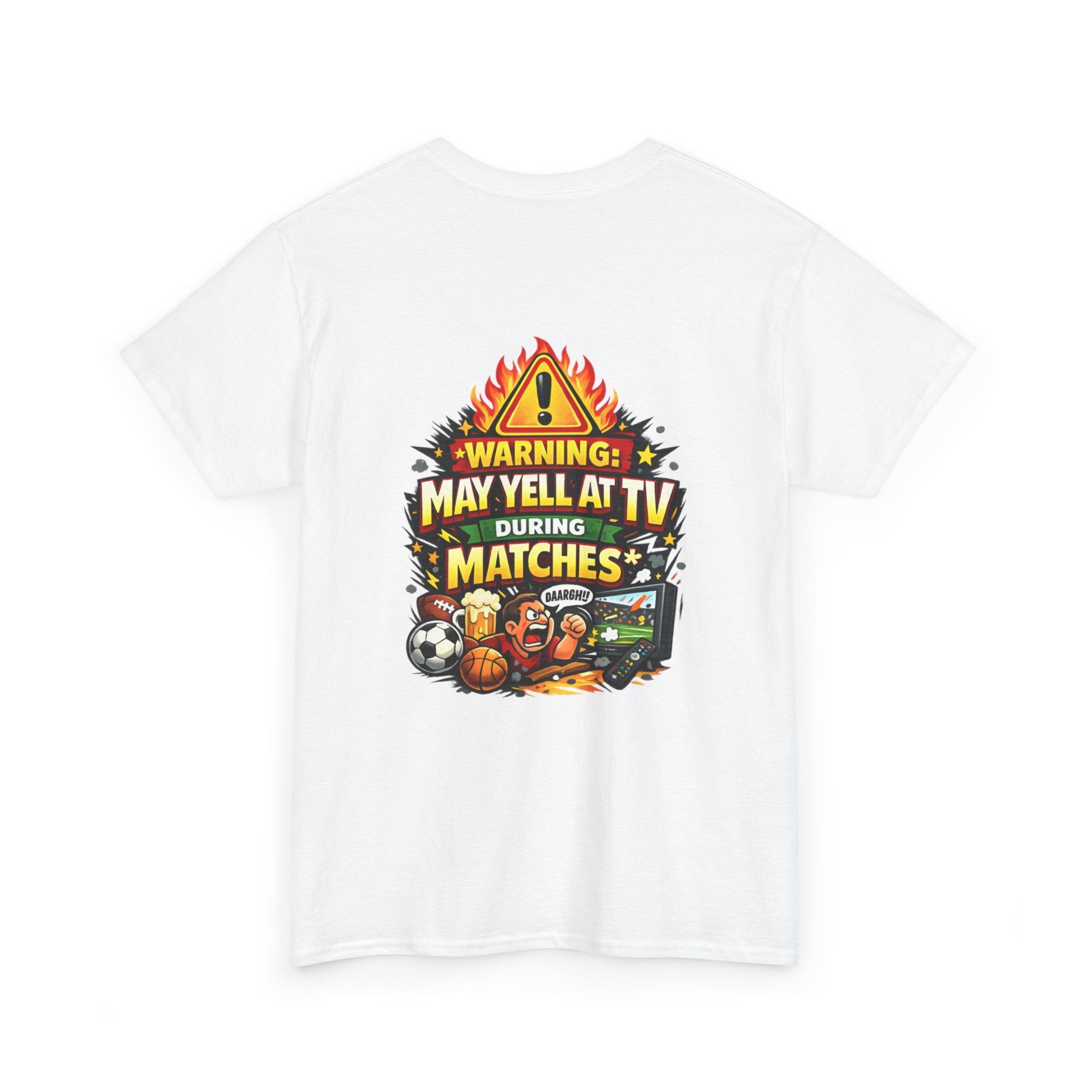 Warning May Yell At TV During Matches Funny T-Shirt