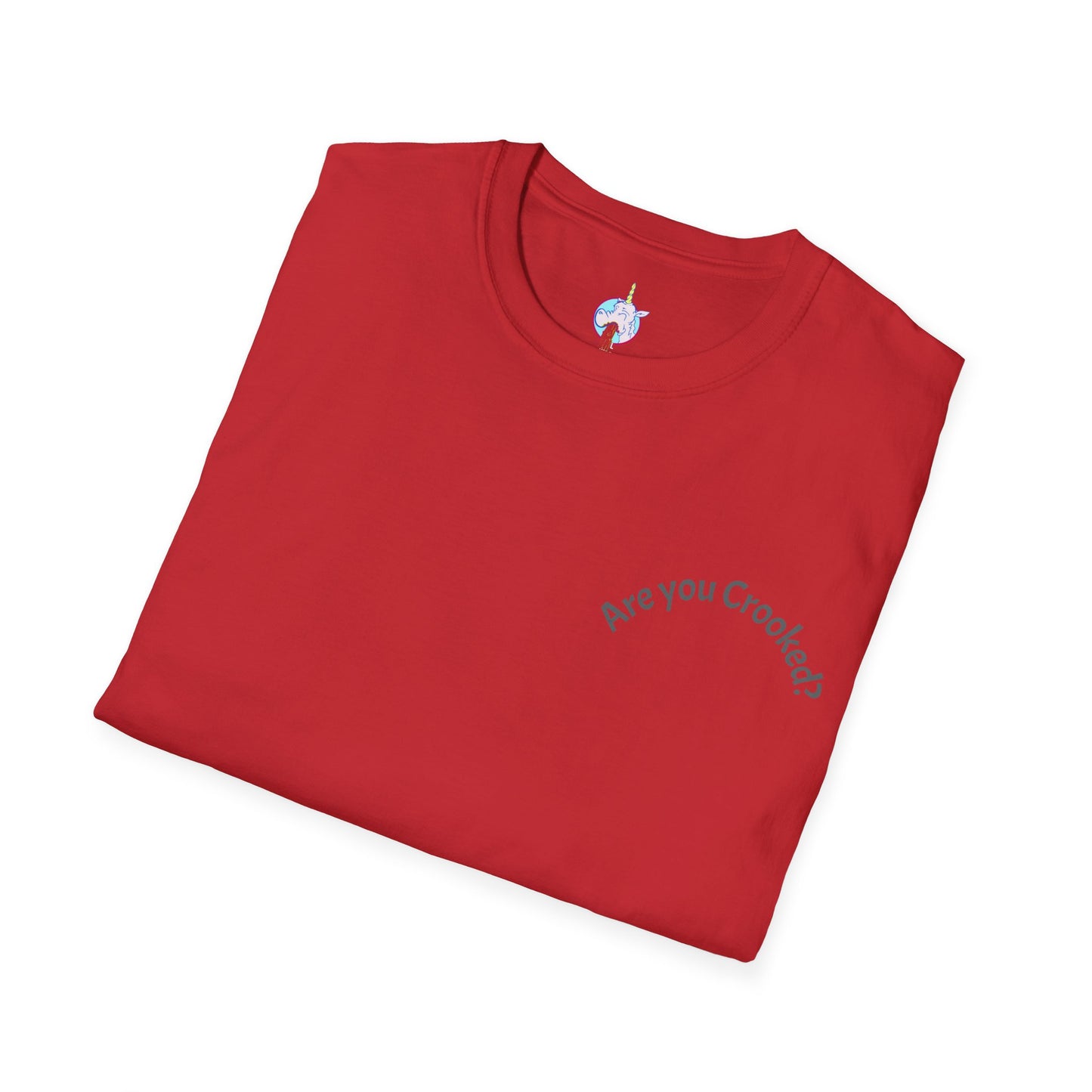 Unisex Softstyle T-Shirt: 'Are You Crooked?' & 'Shocker for Life' Graphic Tee