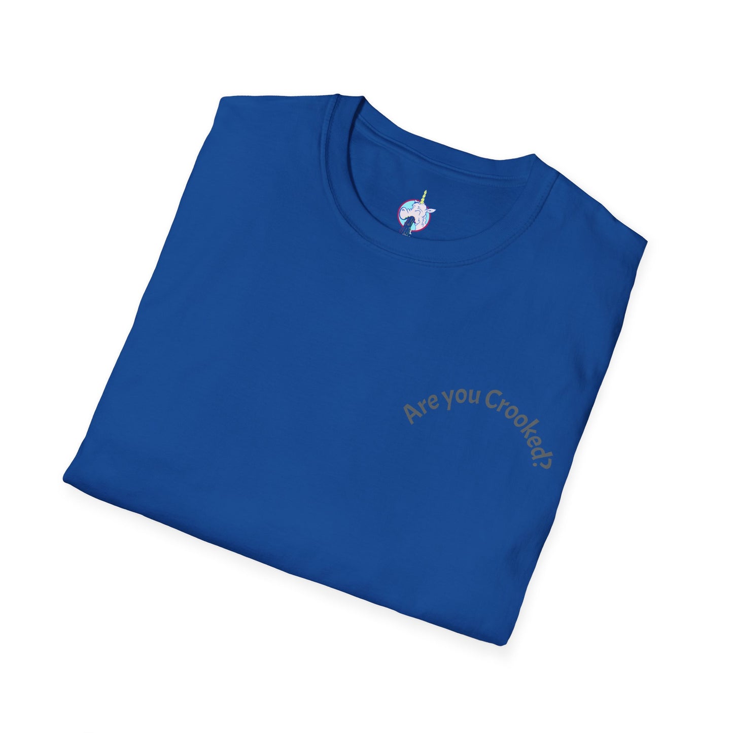 Unisex Softstyle T-Shirt: 'Are You Crooked?' & 'Shocker for Life' Graphic Tee