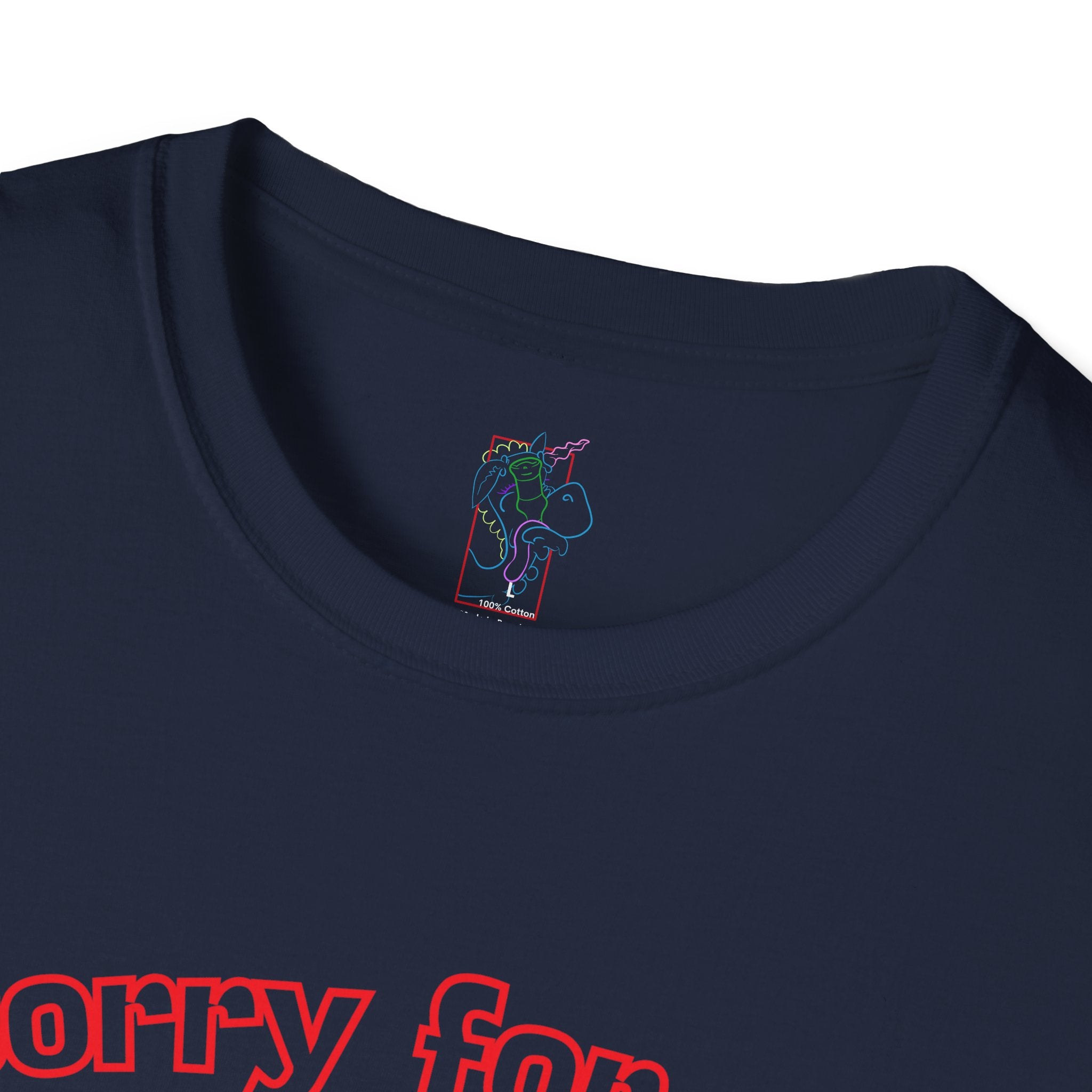 Sorry for Partying! Graphic T-Shirt — Funny Retro Pink Text Tee