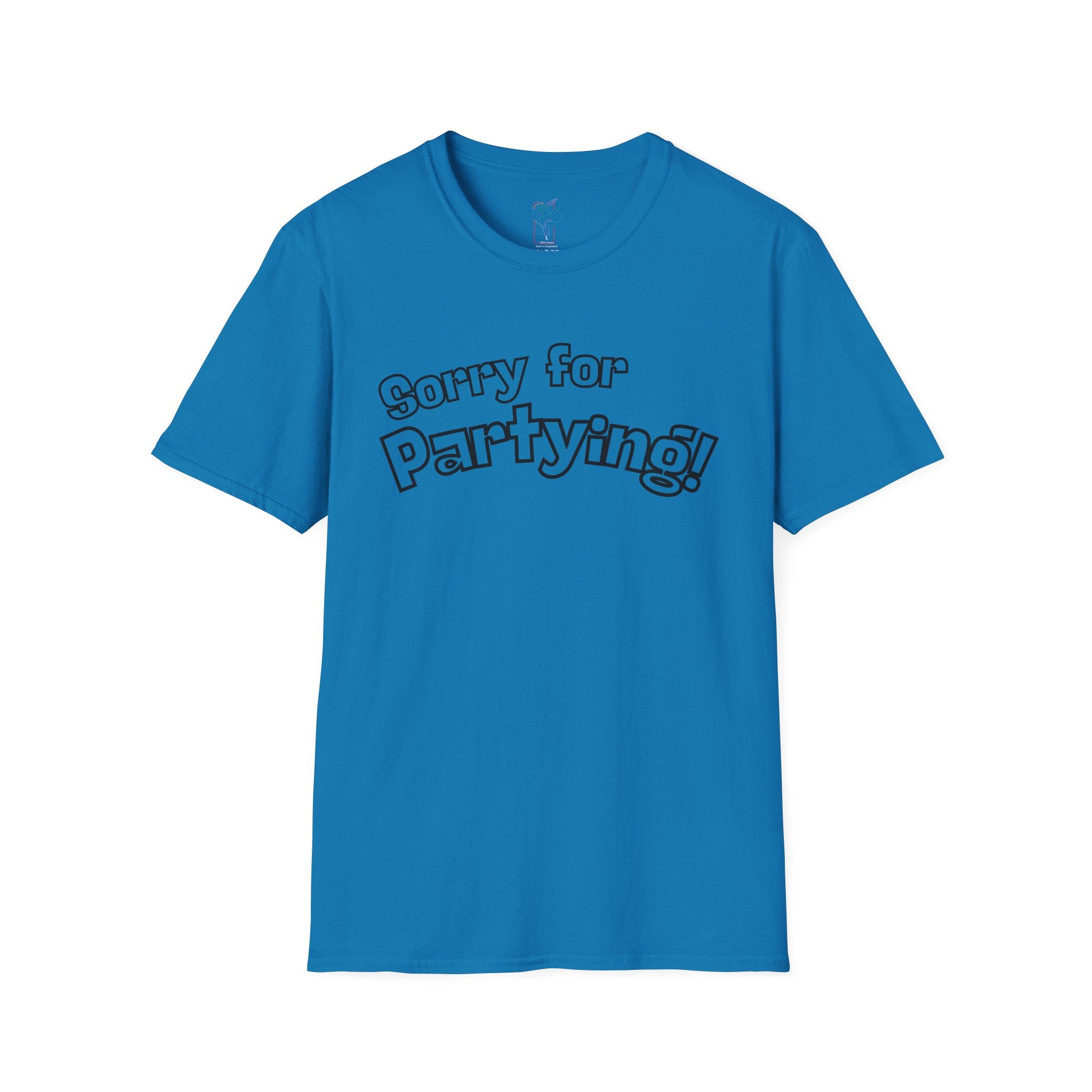 Sorry for Partying T-Shirt-Black