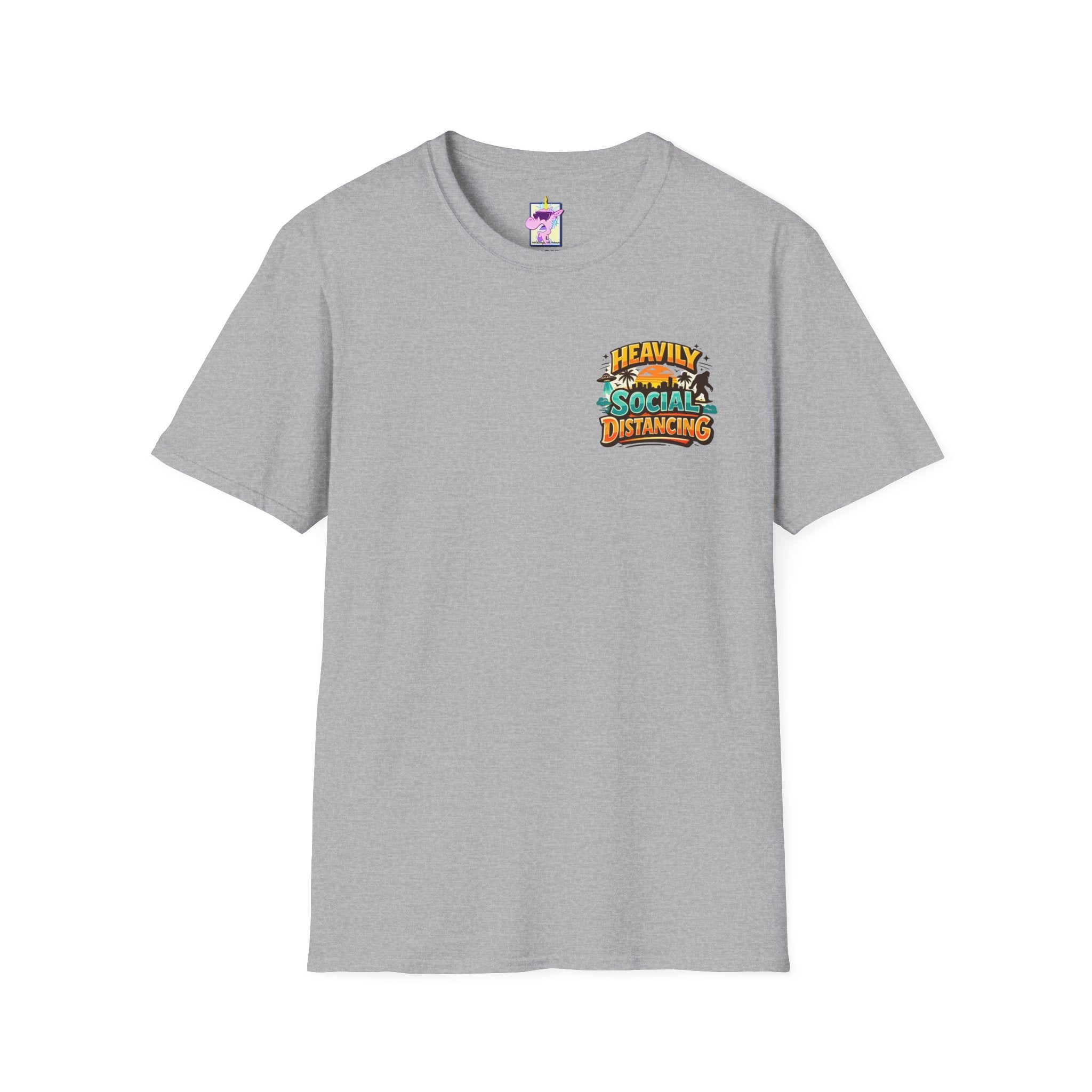 Heavily Socially Distancing Funny T-Shirt
