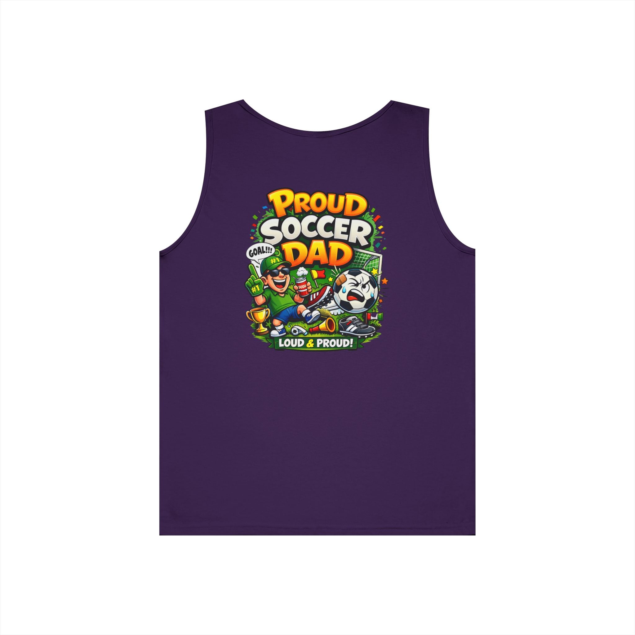 Proud Soccer Dad Tank Top — Loud & Proud Dad Soccer Shirt