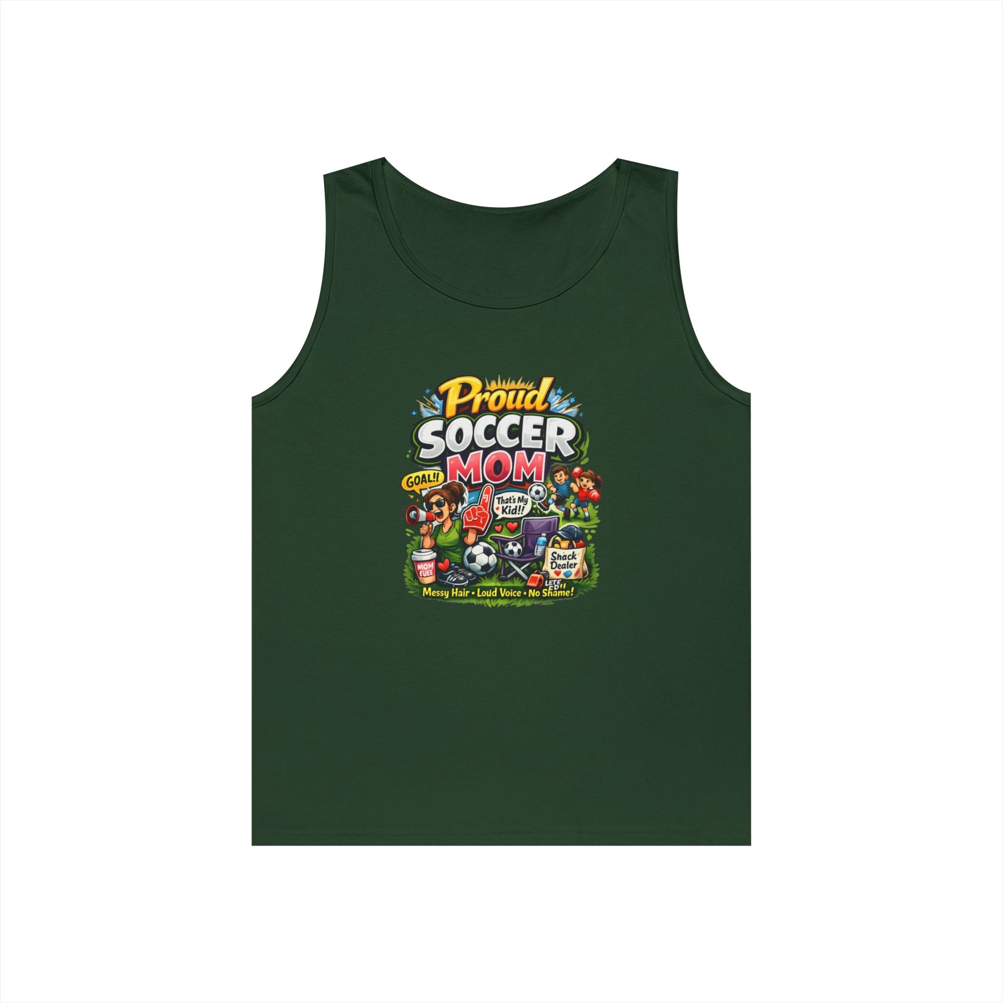 Proud Soccer Mom Dad Funny Tank Top