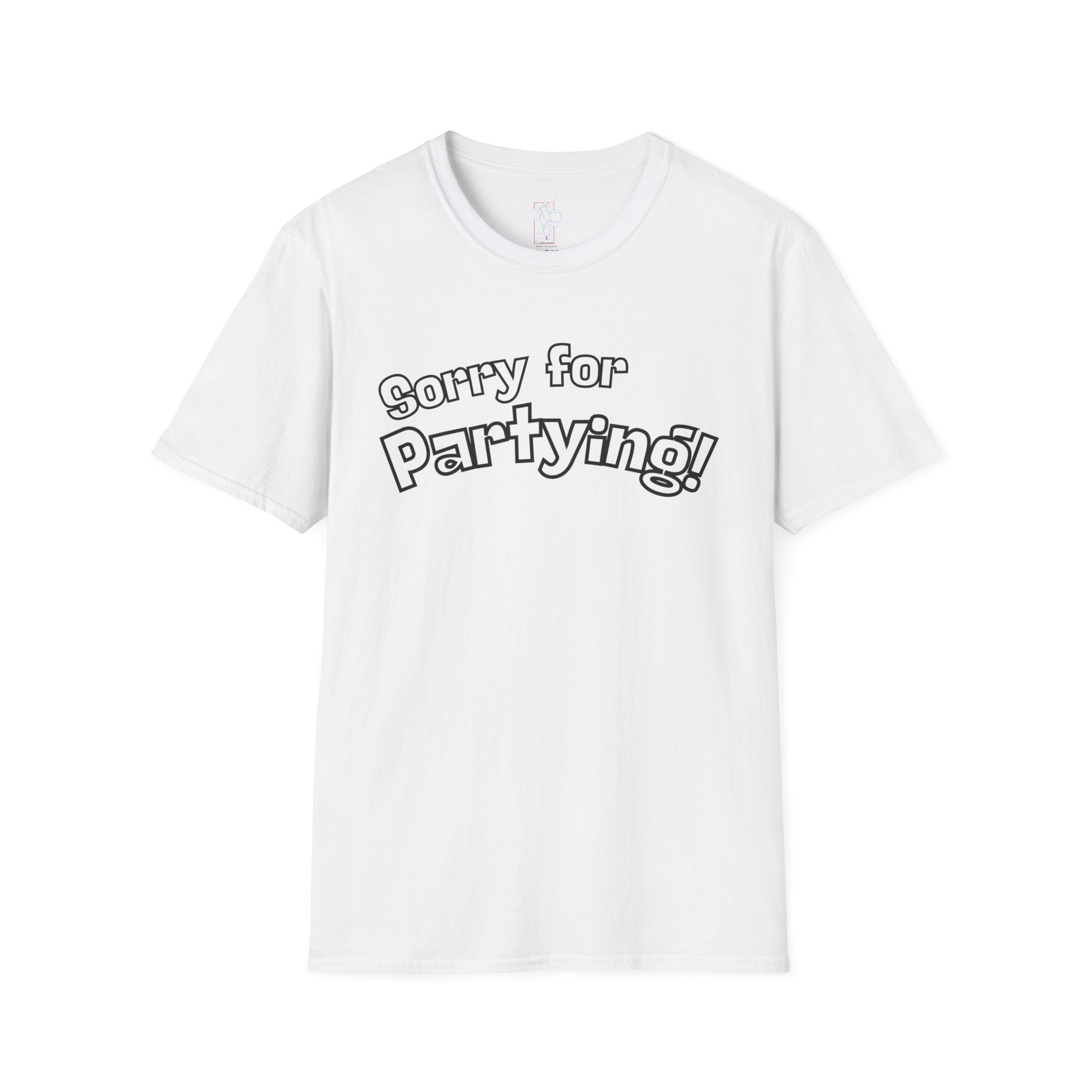 Sorry for Partying T-Shirt-Black
