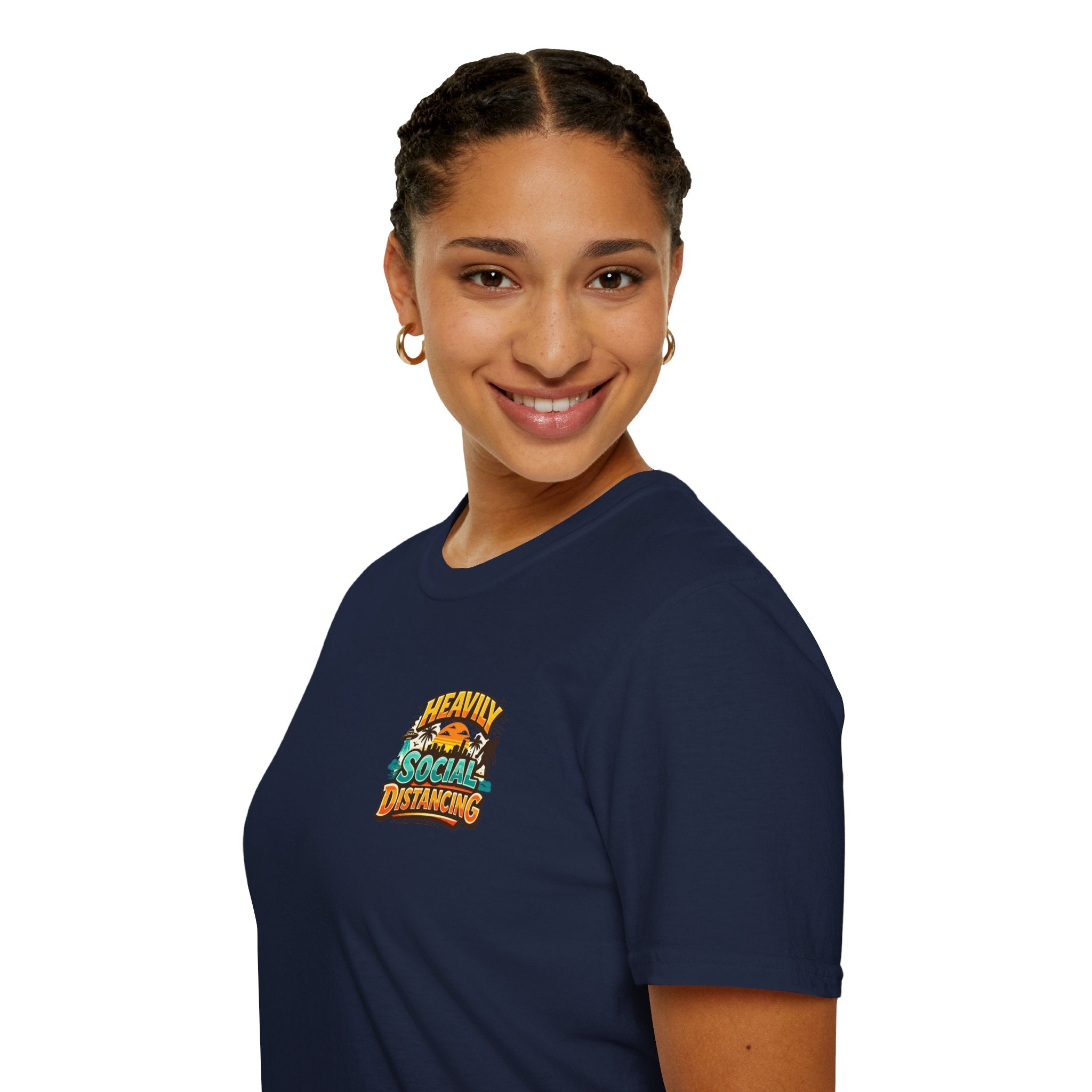 Heavily Socially Distancing Funny T-Shirt