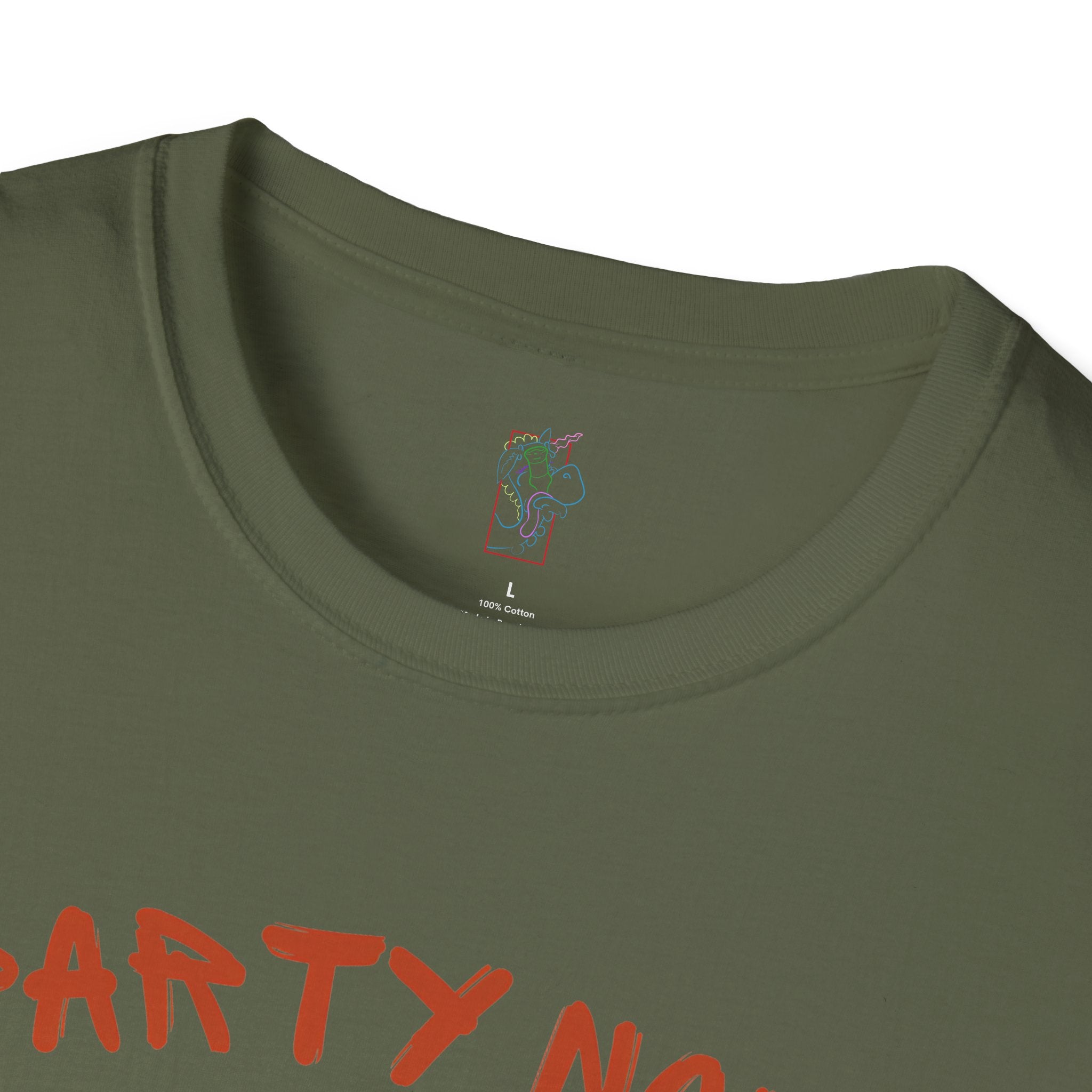 T-Shirt — “Party Now, Adult Later” Funny Party Graphic Tee