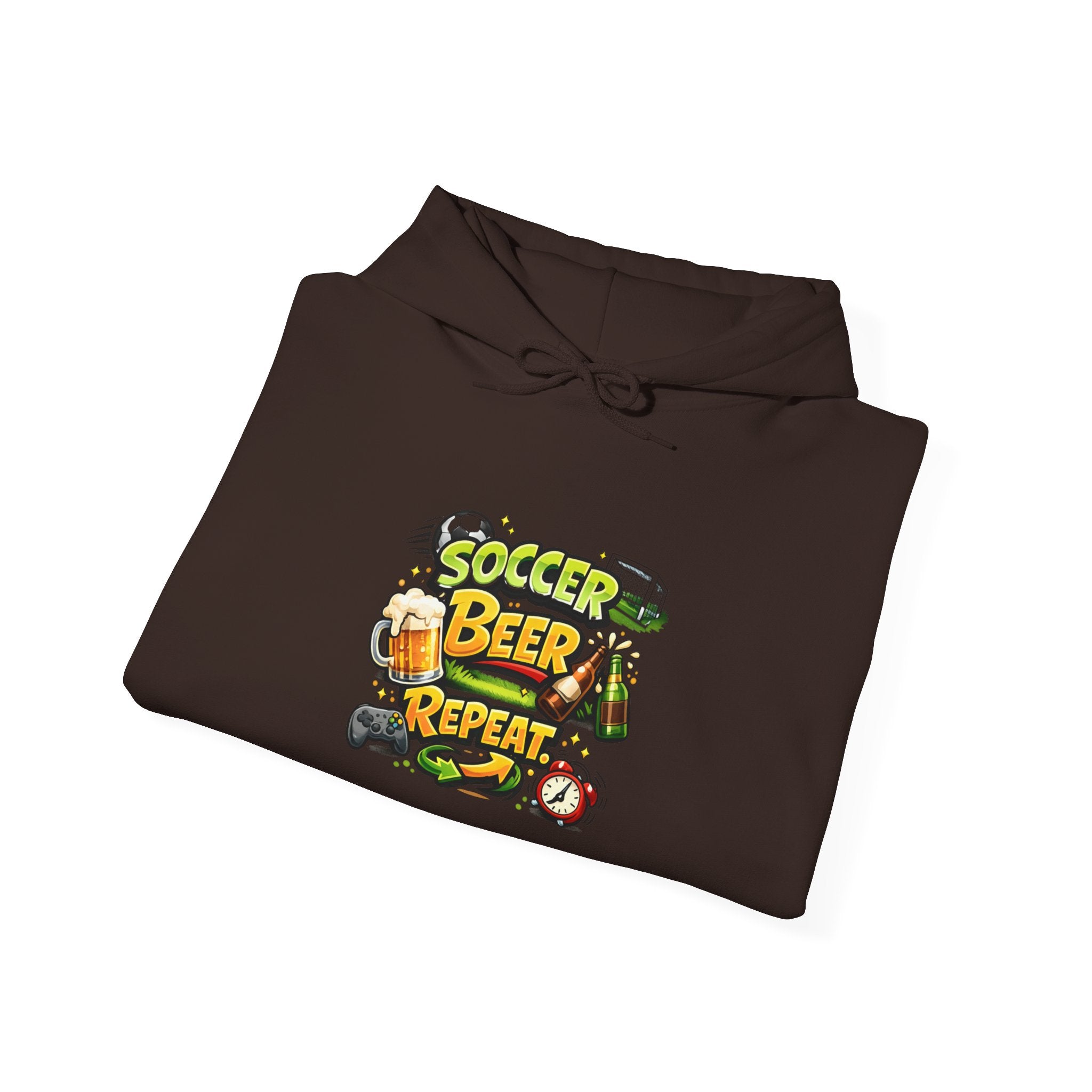 Soccer Beer Repeat Funny Hoodie