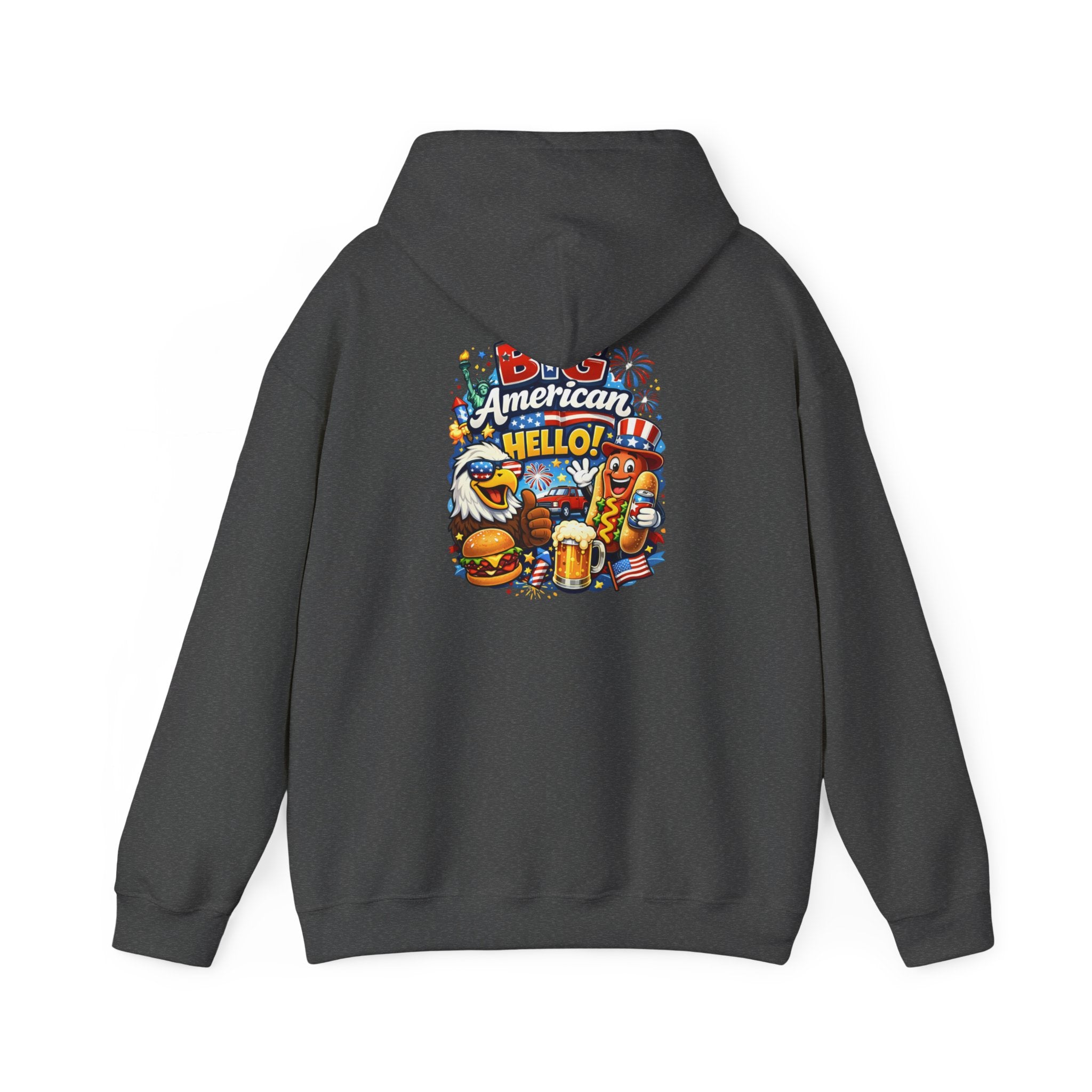Big American Hello Funny Hoodie