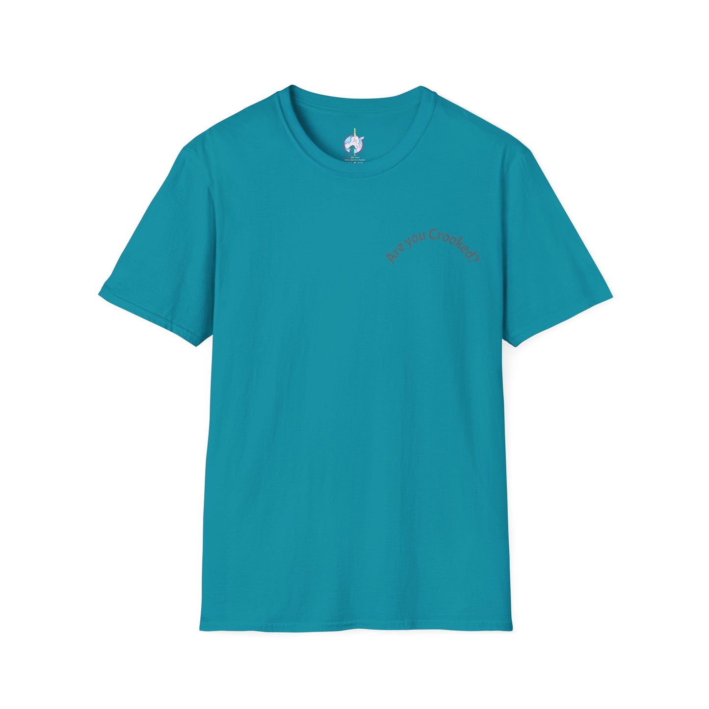Unisex Softstyle T-Shirt: 'Are You Crooked?' & 'Shocker for Life' Graphic Tee