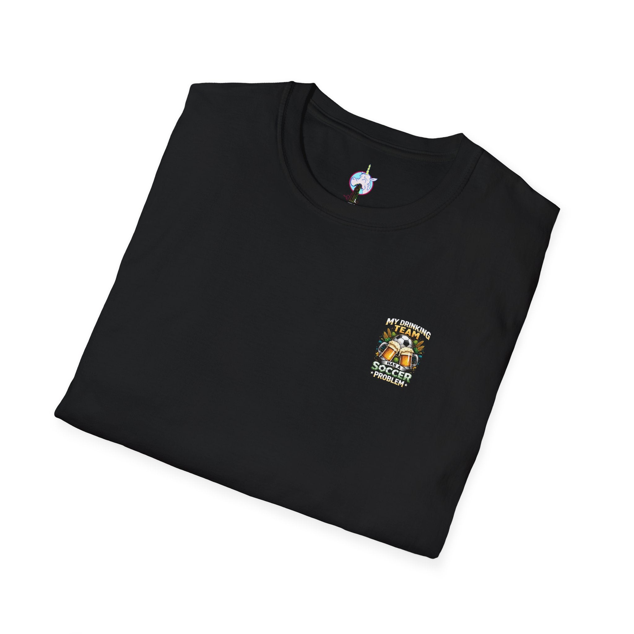 Soccer Drinking Team T-Shirt — "My Drinking Team Has a Soccer Problem" Football Beer Tee