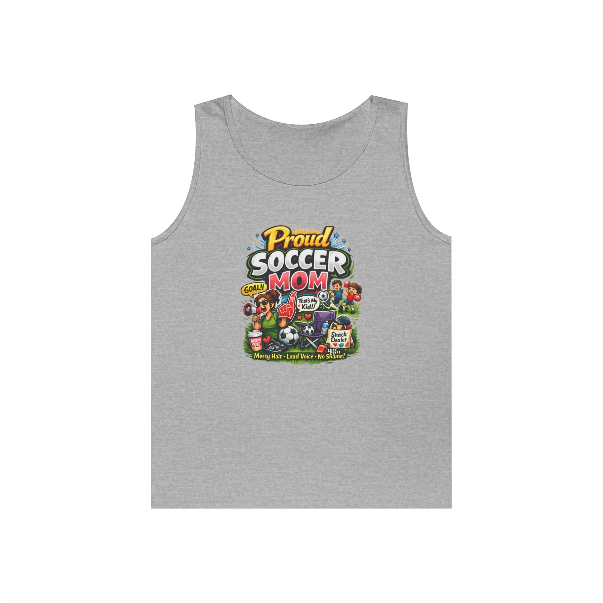 Proud Soccer Mom Dad Funny Tank Top
