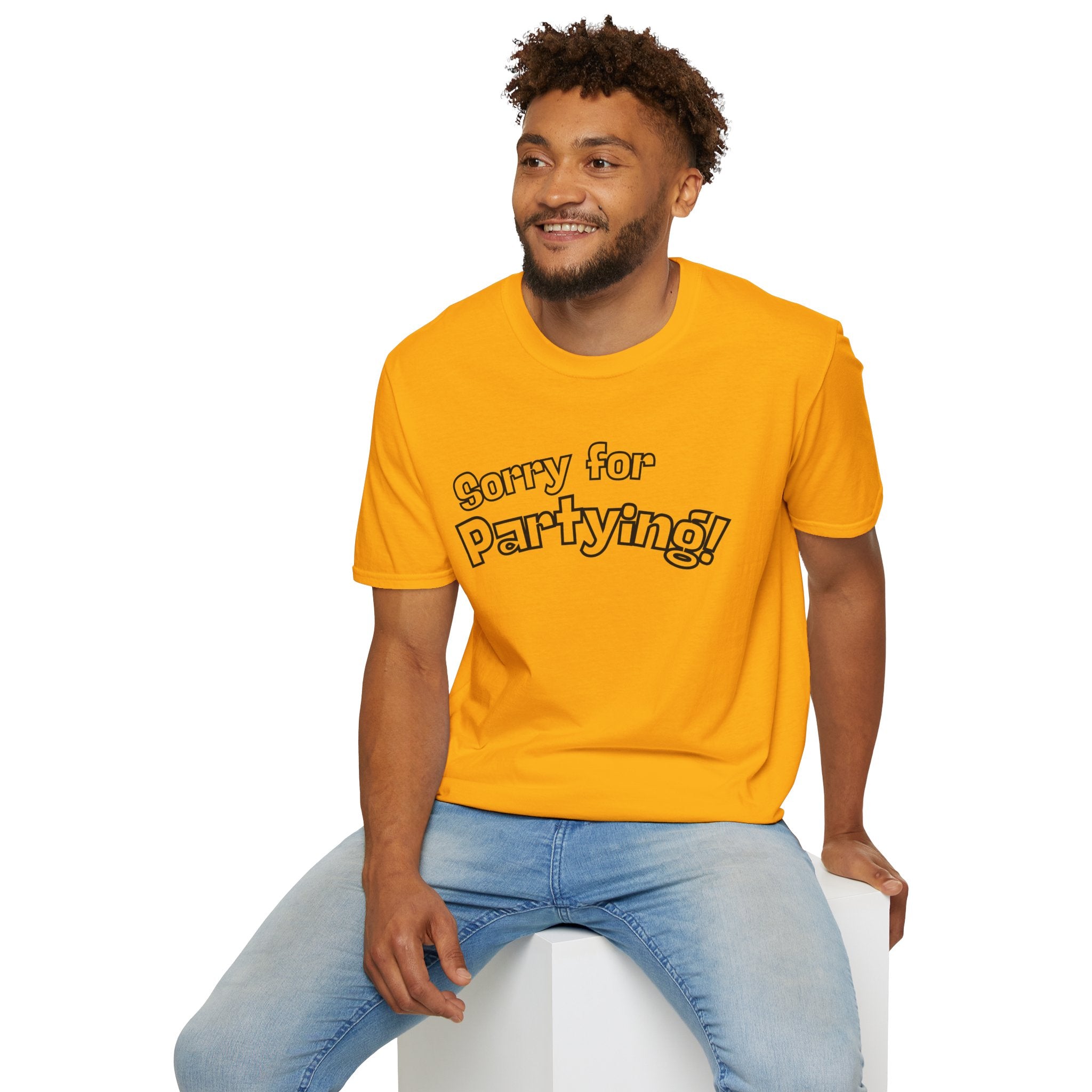 Sorry for Partying T-Shirt-Black