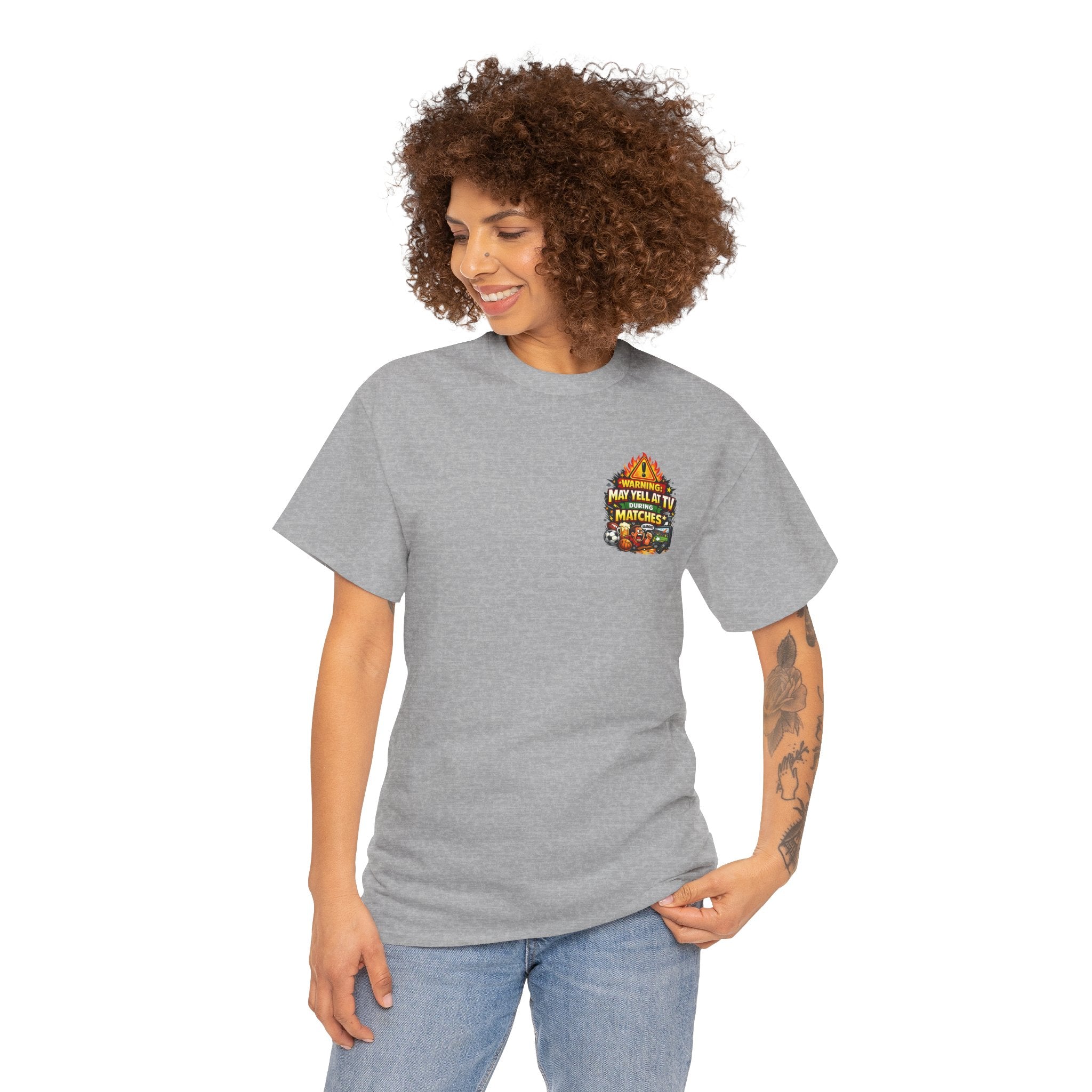 Warning May Yell At TV During Matches Funny T-Shirt