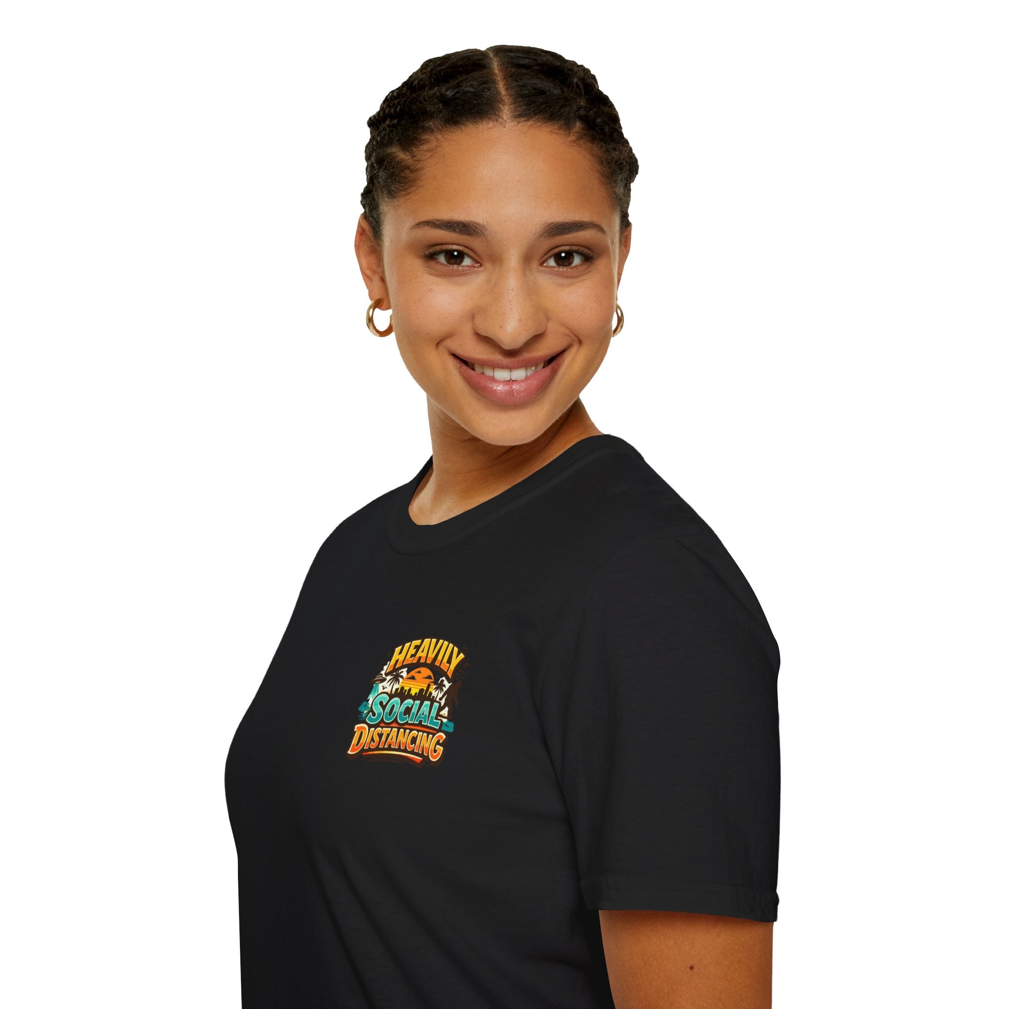 Heavily Socially Distancing Funny T-Shirt