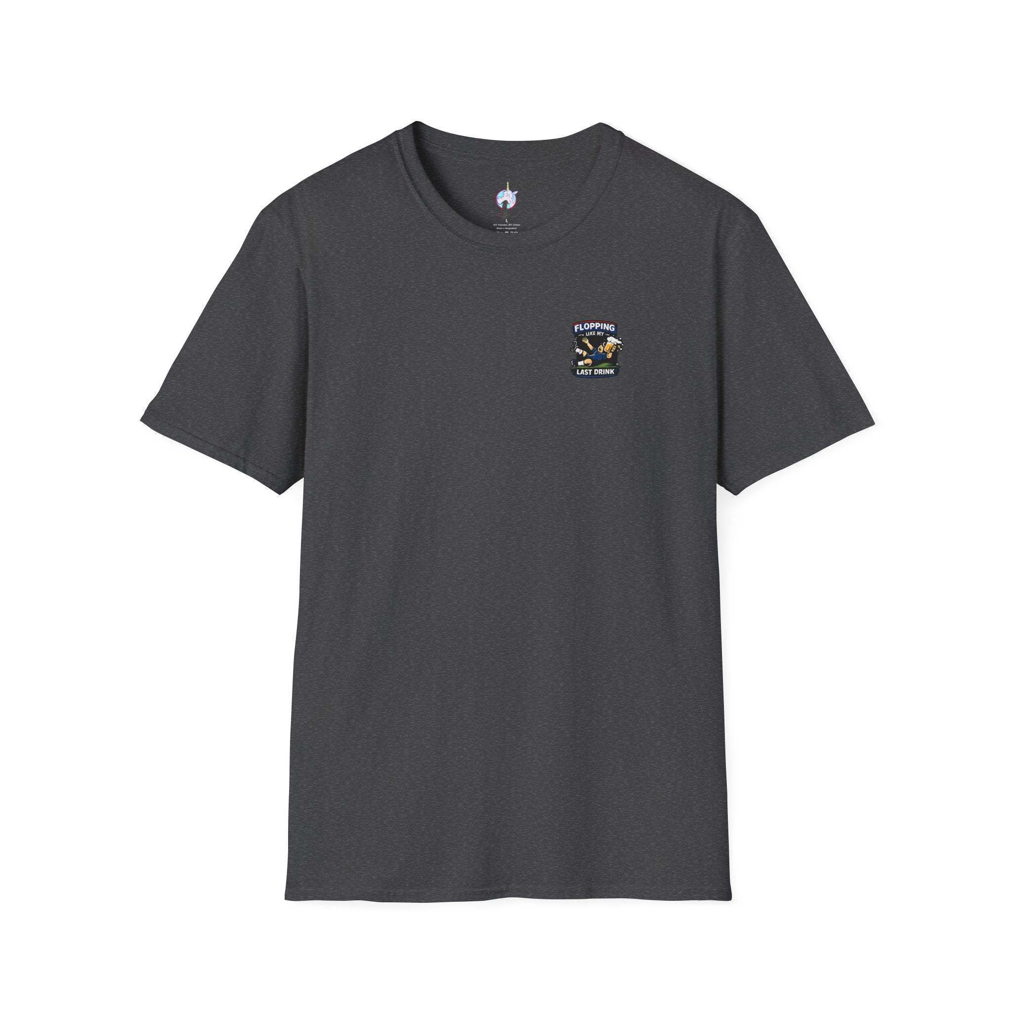 Flopping Like My Last Drink T-Shirt – Funny Bar & Beer Drinking Tee