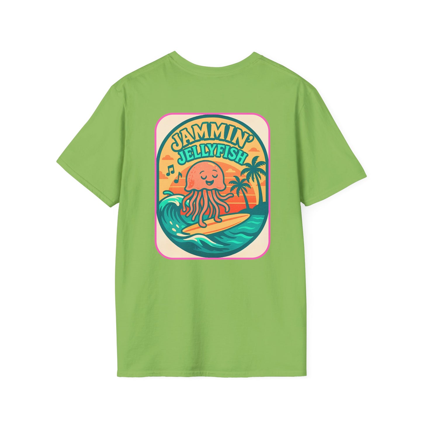 Jammin' Jellyfish Unisex Softstyle T-Shirt - Beach Life Vibes